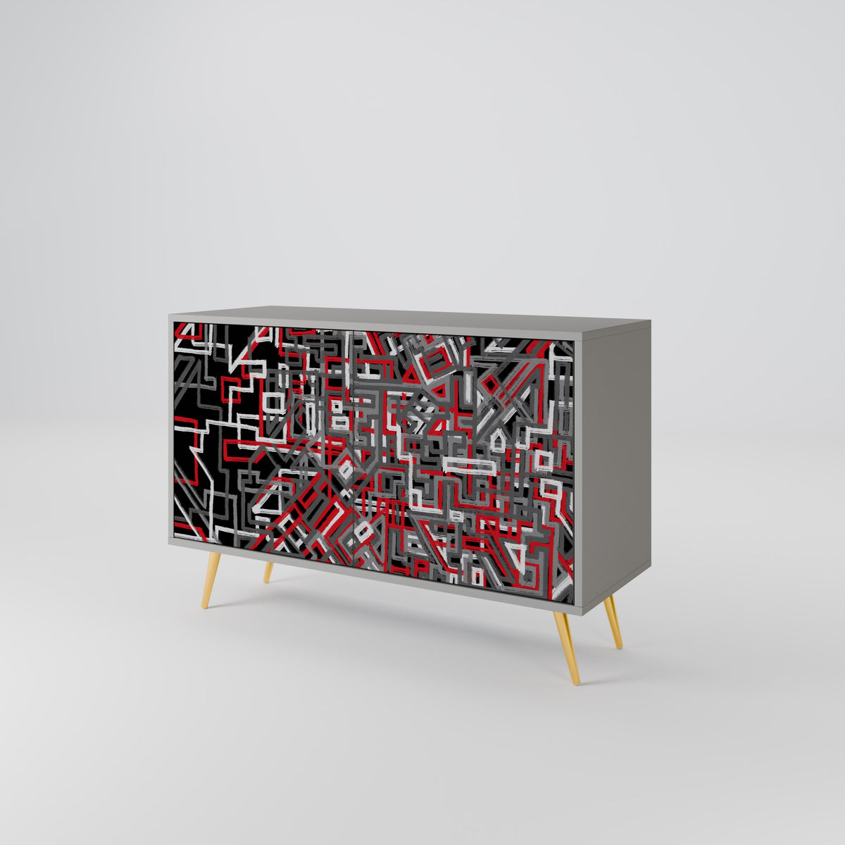 BROKEN LINES 2-Door Sideboard