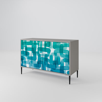 TURQUOISE RECTANGLES Μπουφές 2-θυρών