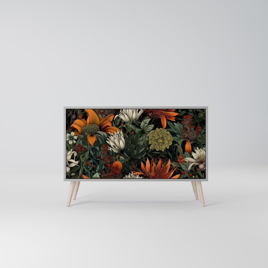 MIDNIGHT SPROUT 2-Door Sideboard in Grey Finish