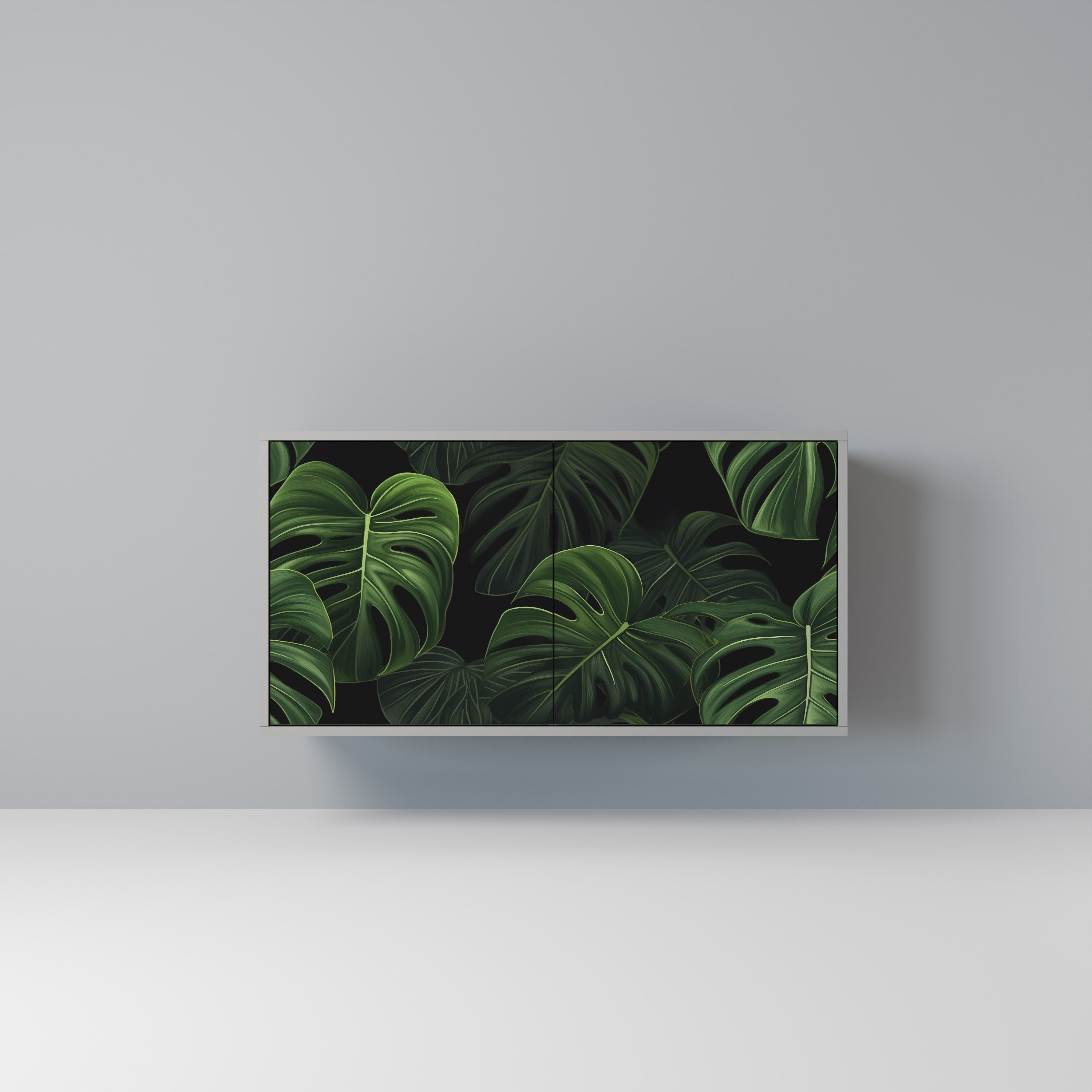 INFINITE MONSTERA Μπουφές με 2 Πόρτες σε Γκρι Φινίρισμα