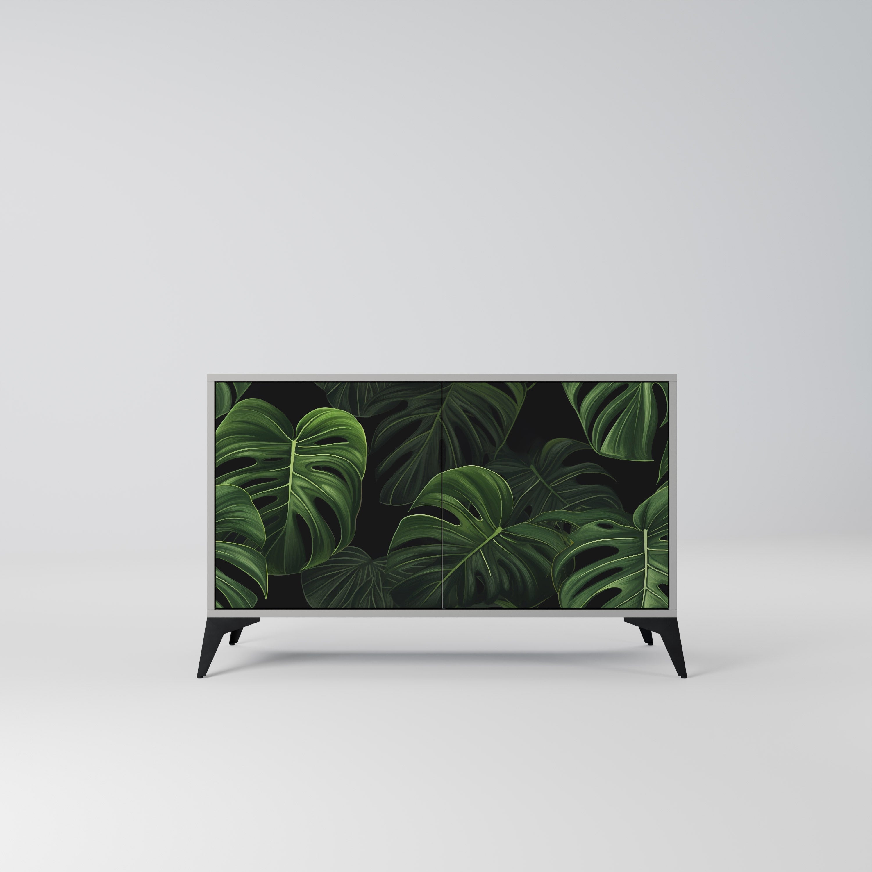 INFINITE MONSTERA Μπουφές με 2 Πόρτες σε Γκρι Φινίρισμα