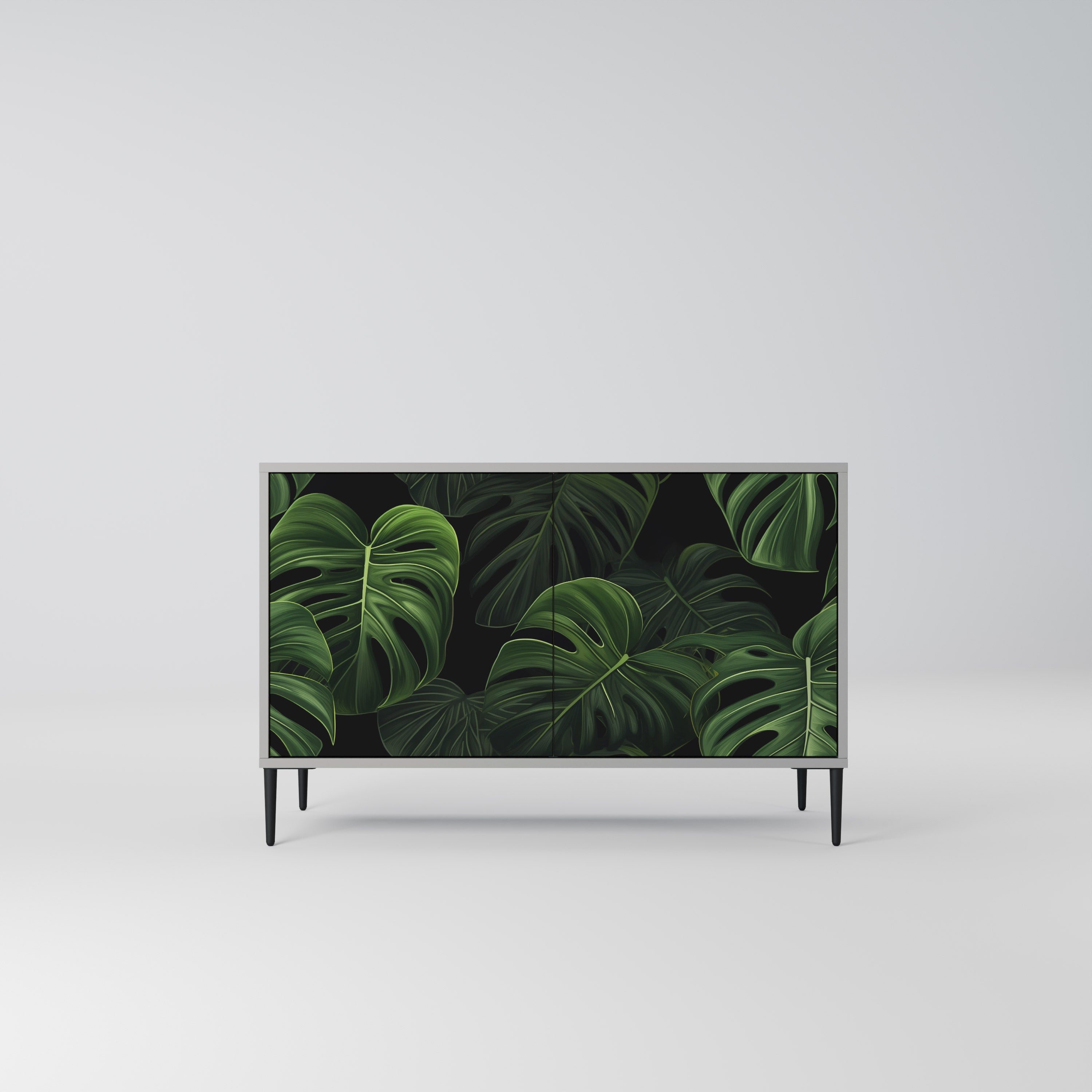 INFINITE MONSTERA Μπουφές με 2 Πόρτες σε Γκρι Φινίρισμα