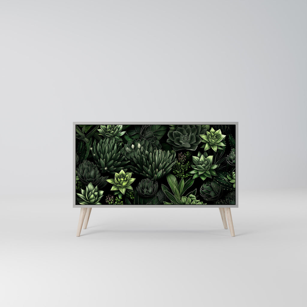 Μπουφές SUCCULENT JUNGLE με 2 πόρτες σε γκρι φινίρισμα