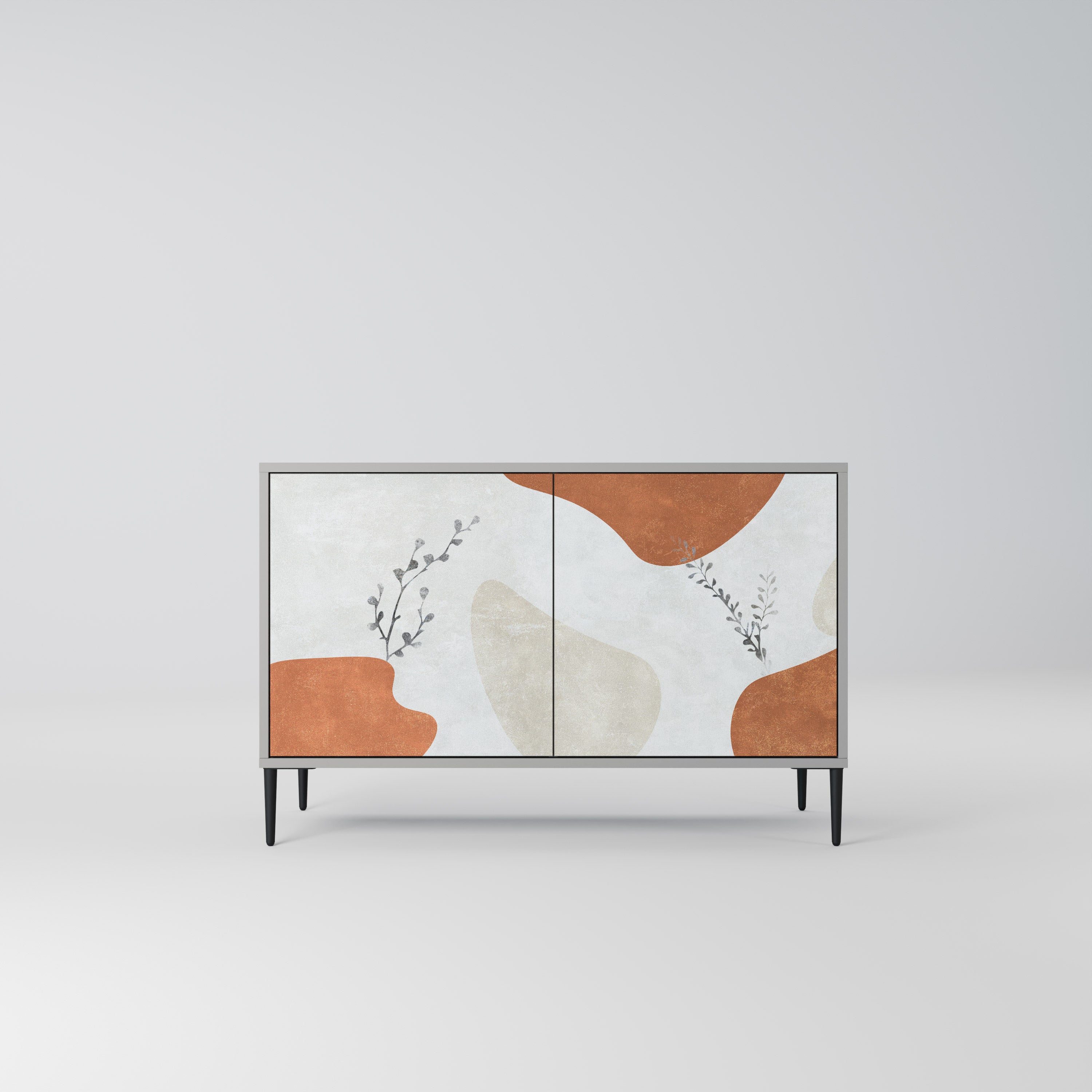 Μπουφές TRANQUIL TWIG με 2 πόρτες σε γκρι φινίρισμα