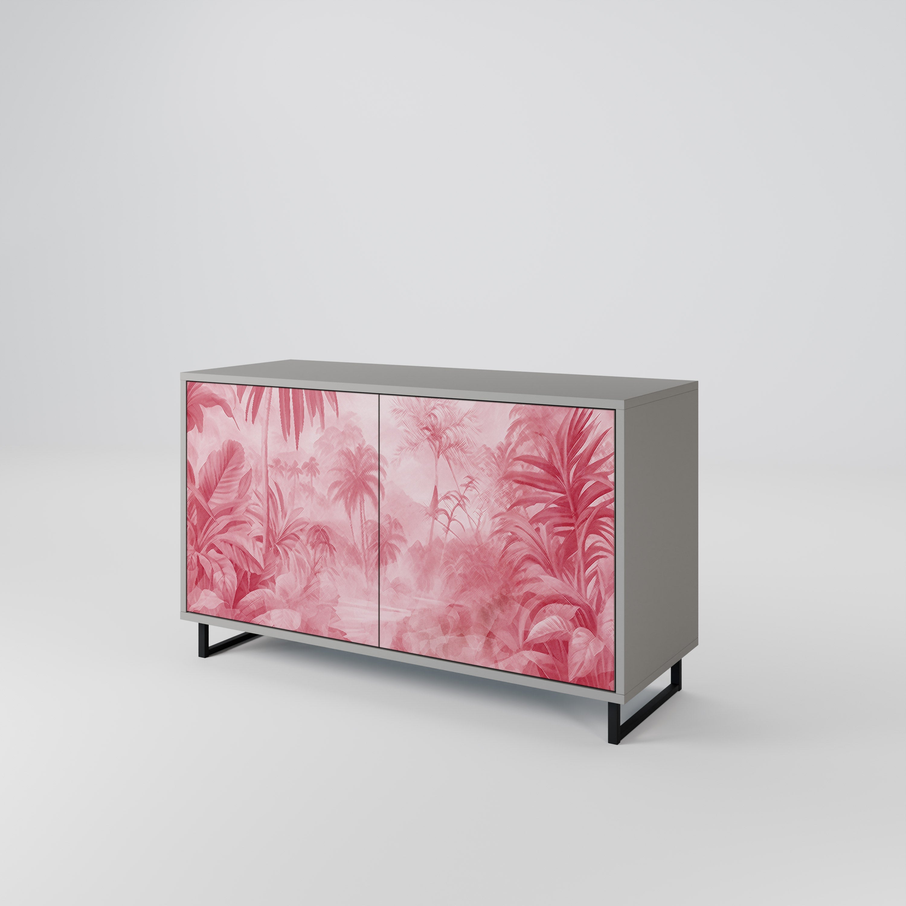 Μπουφές SWEET TROPICS με 2 πόρτες σε γκρι φινίρισμα