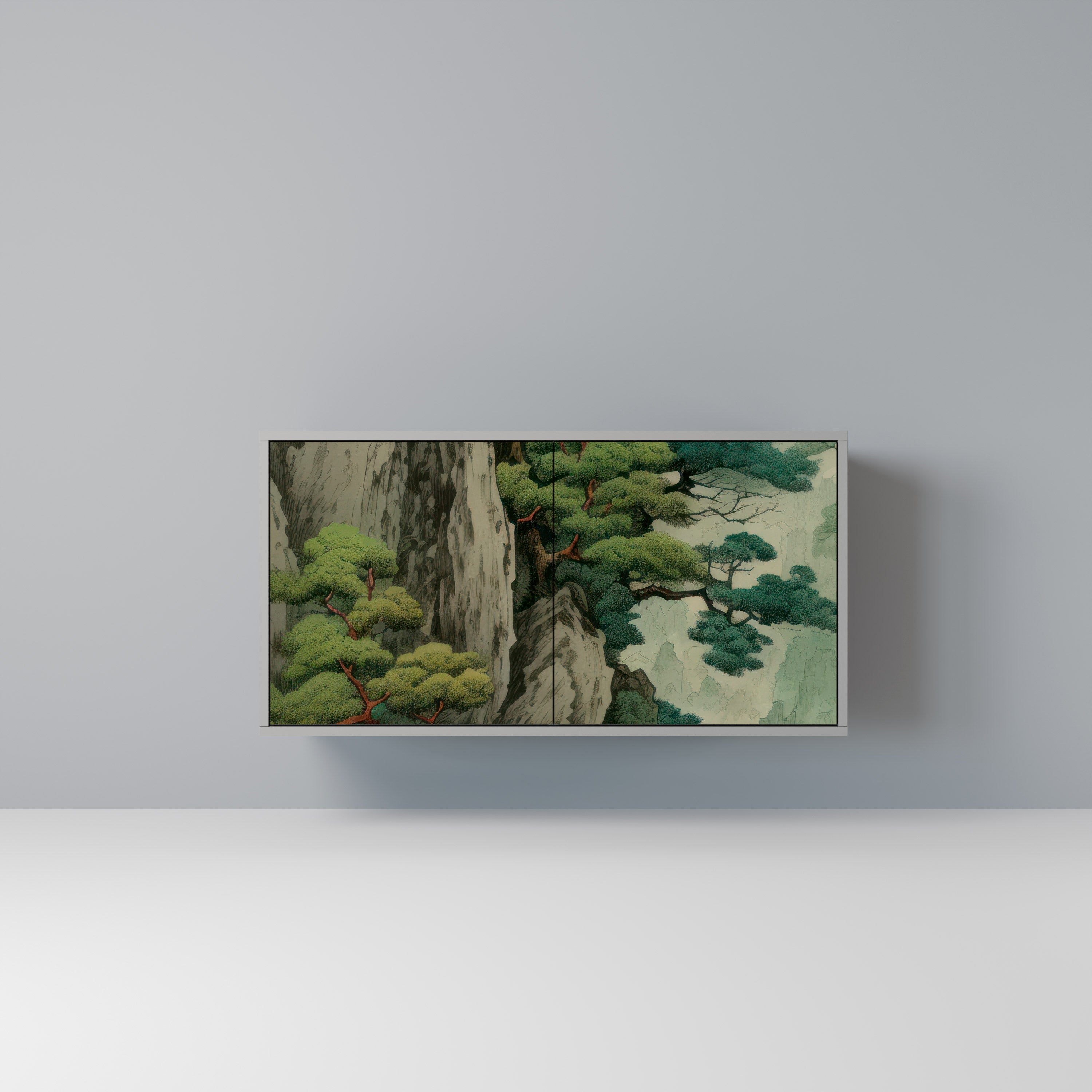 Μπουφές VERDURE ABYSS με 2 πόρτες σε γκρι φινίρισμα