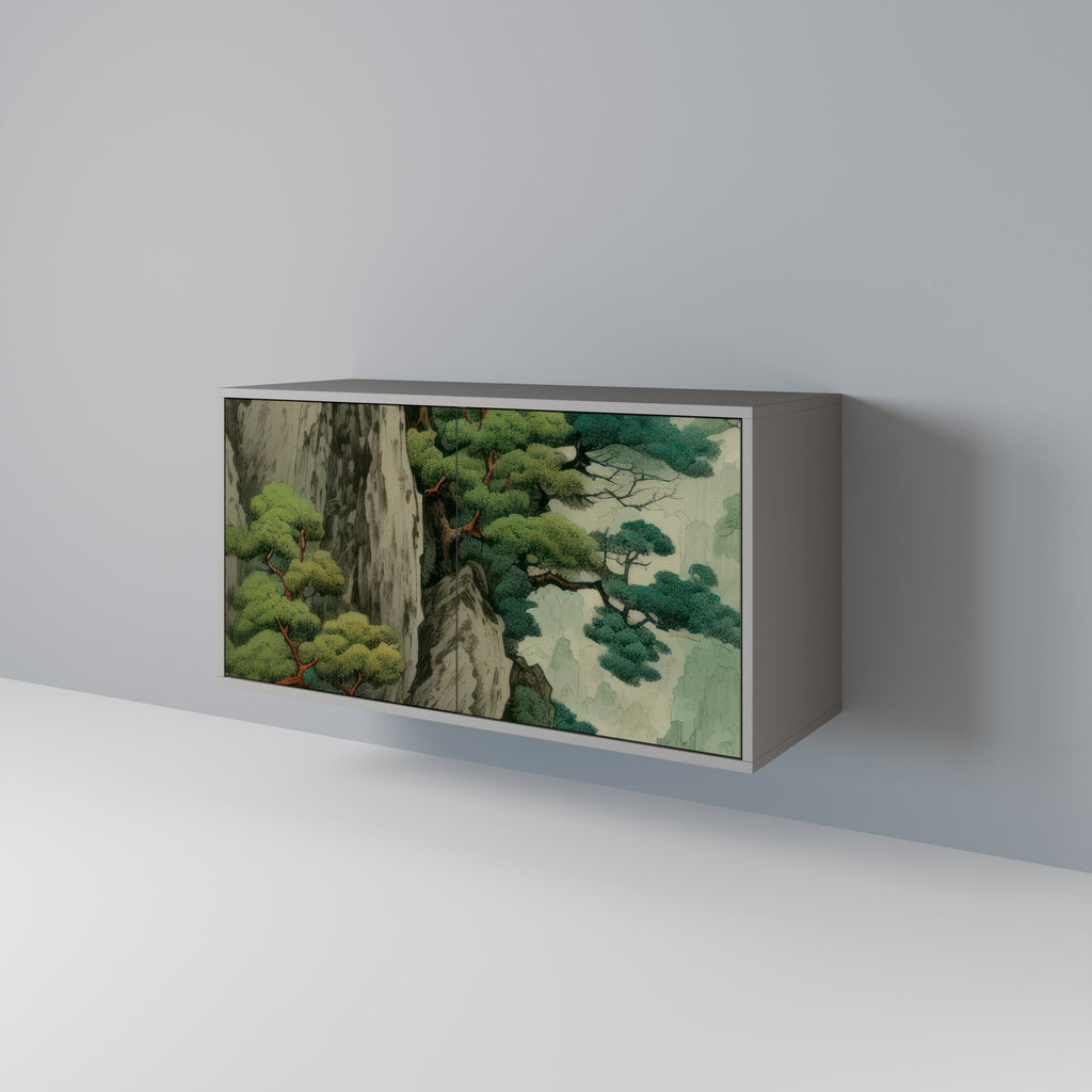 Μπουφές VERDURE ABYSS με 2 πόρτες σε γκρι φινίρισμα
