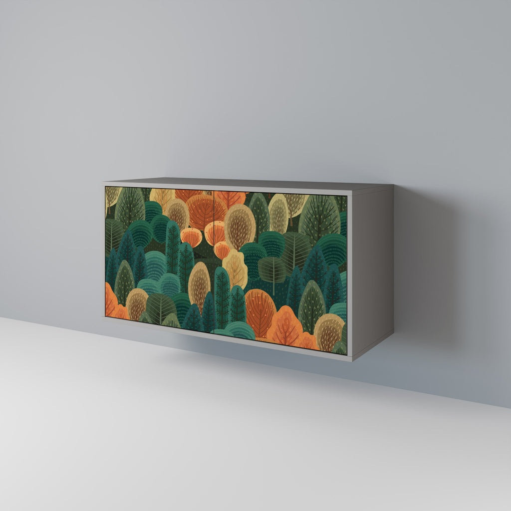 AUTUMN KALEIDOSCOPE 2-Door Sideboard in Grey Finish