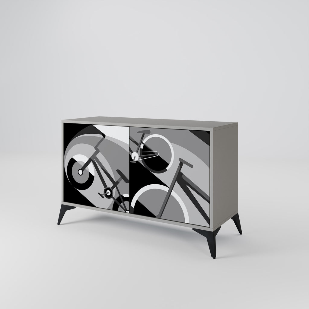 Μπουφές BIKE ENERGY 2 θυρών σε γκρι φινίρισμα