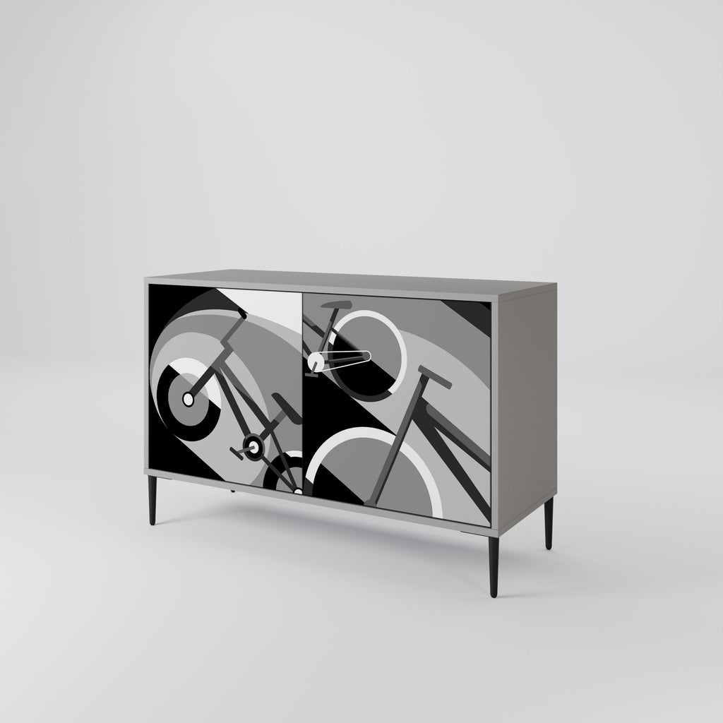 Μπουφές BIKE ENERGY 2 θυρών σε γκρι φινίρισμα
