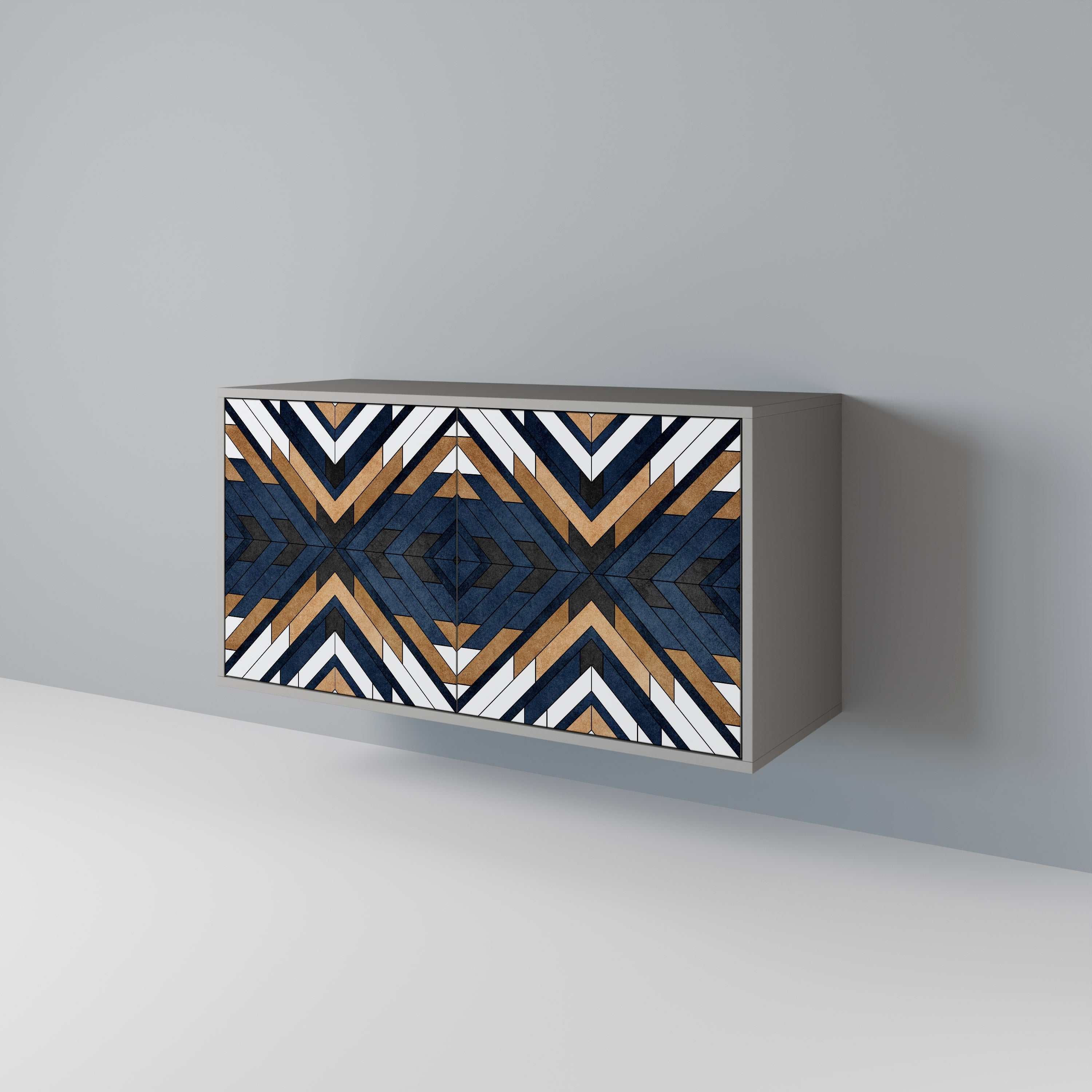 Μπουφές ARTFUL GEOMETRIA με 2 πόρτες σε γκρι φινίρισμα