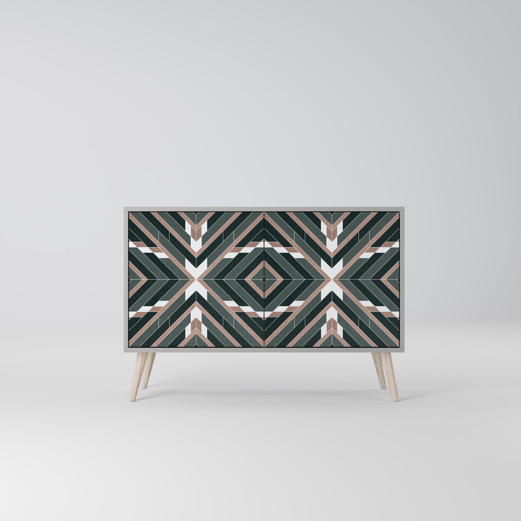 DIMENSION DELIGHTS 2-Door Sideboard in Grey Finish