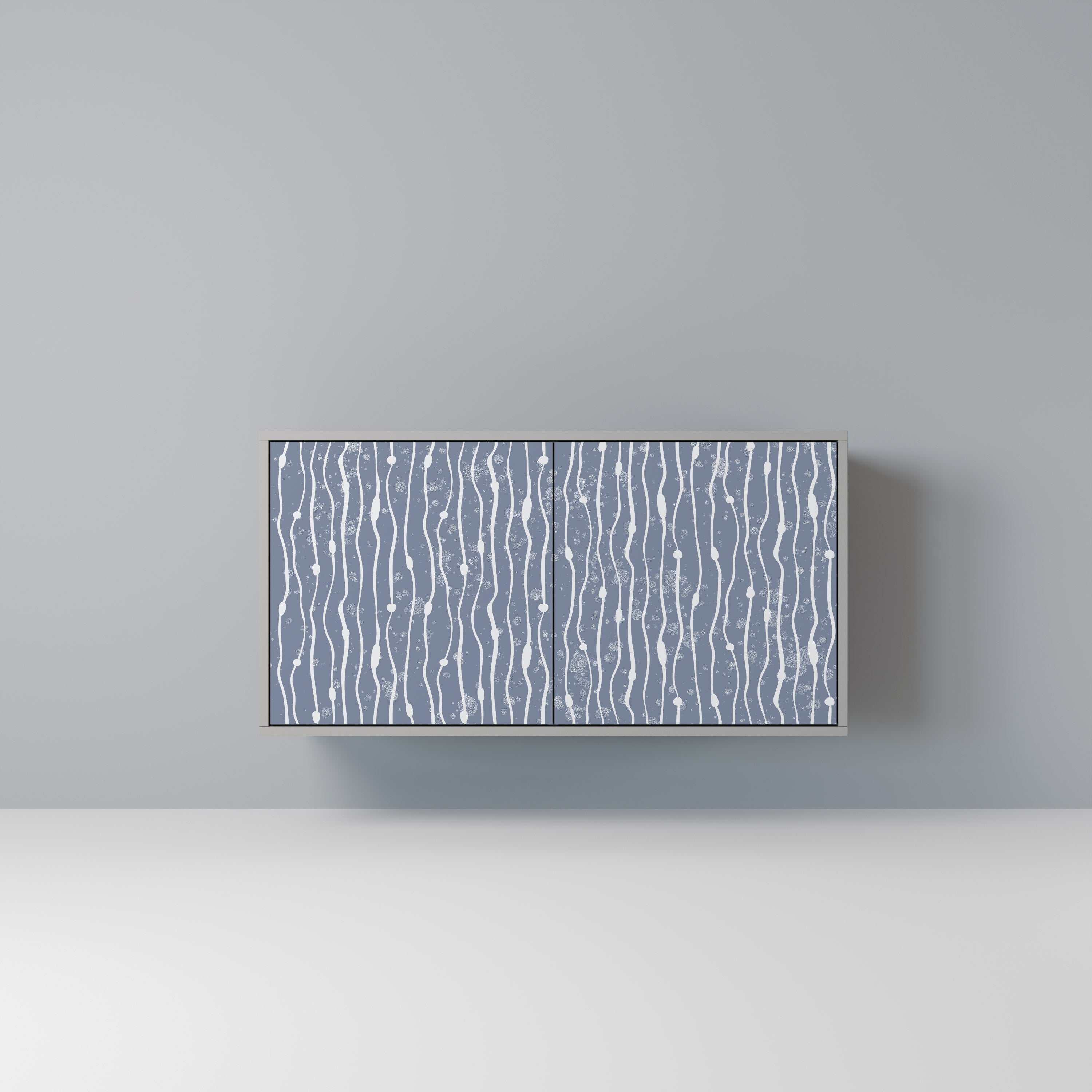 Μπουφές 2 θυρών GRAPHITE RAIN σε γκρι φινίρισμα