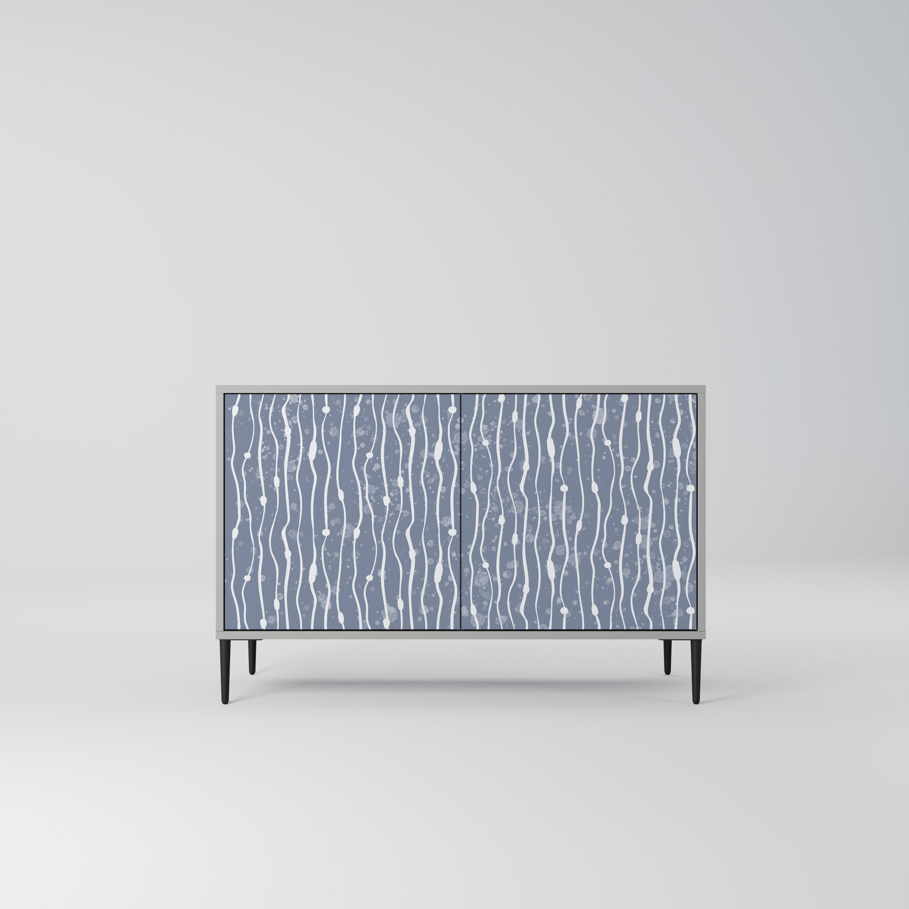 Μπουφές 2 θυρών GRAPHITE RAIN σε γκρι φινίρισμα