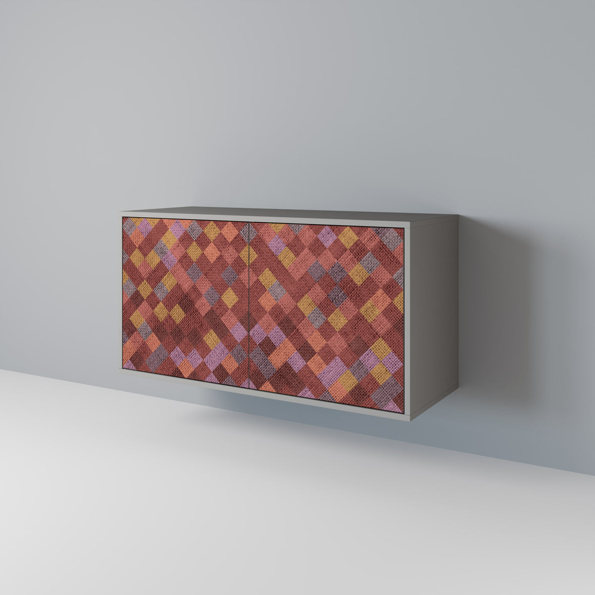 PAINTED SQUARES Μπουφές 2-θυρών