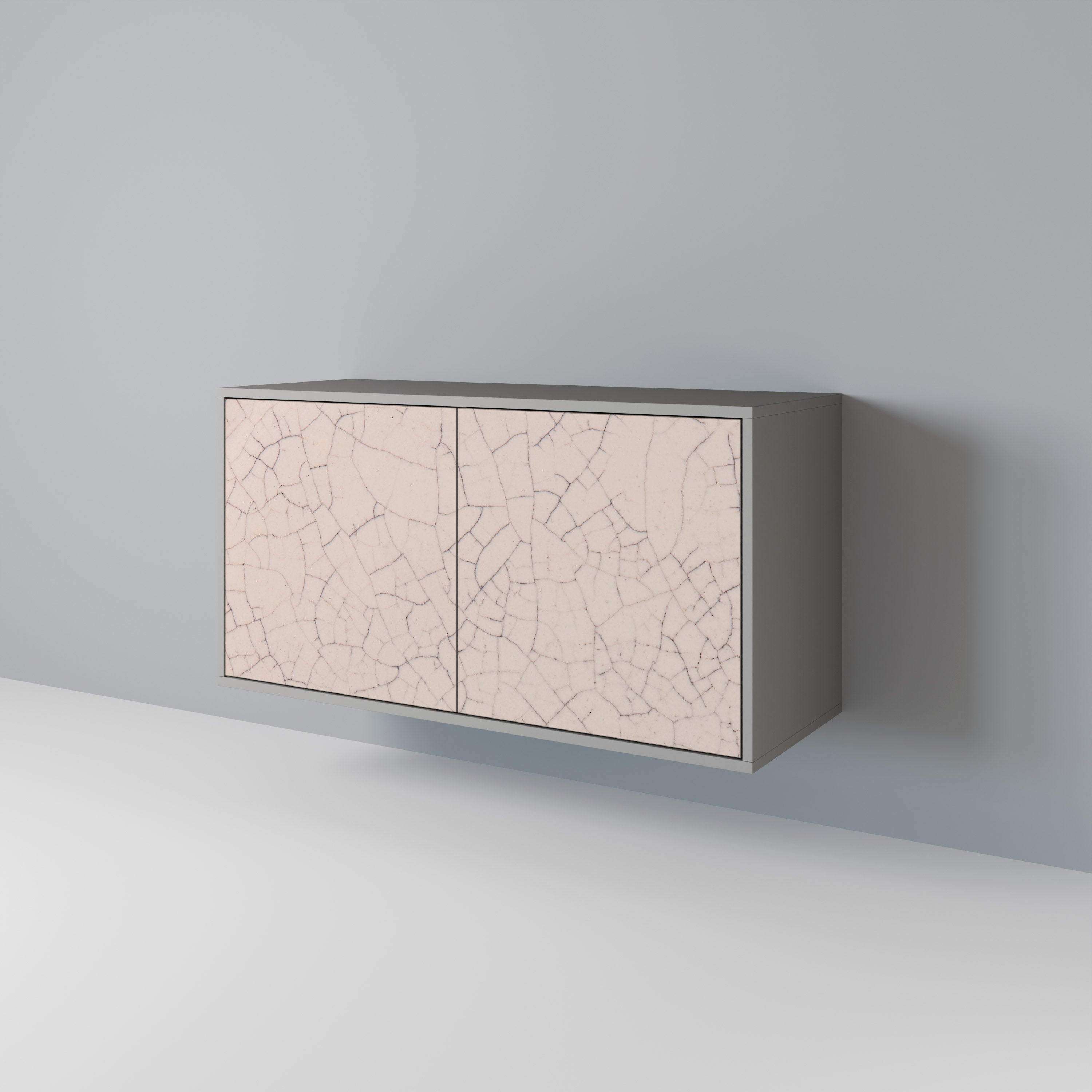 Μπουφές 2 θυρών CERAMIC TEXTURE σε γκρι φινίρισμα