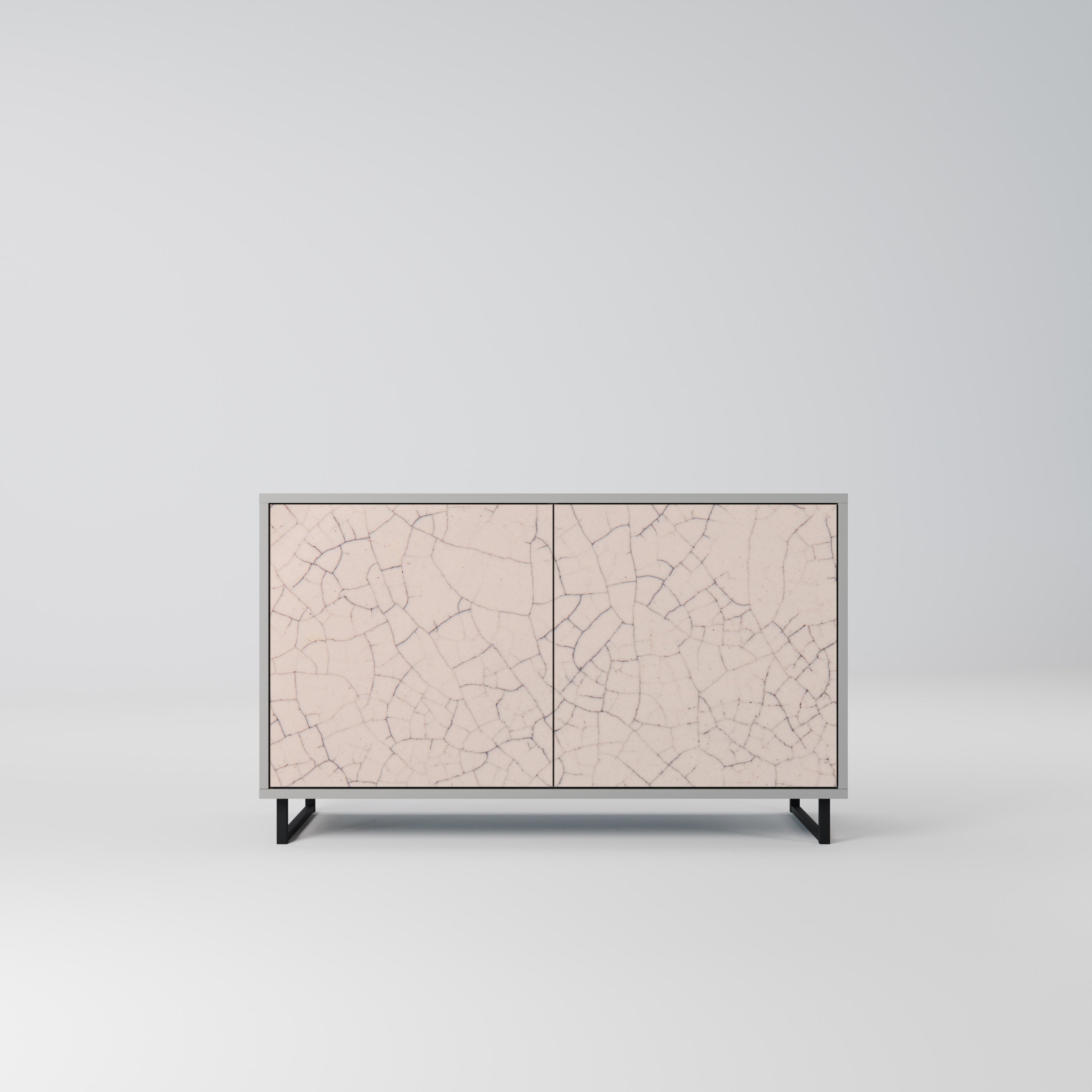 Μπουφές 2 θυρών CERAMIC TEXTURE σε γκρι φινίρισμα