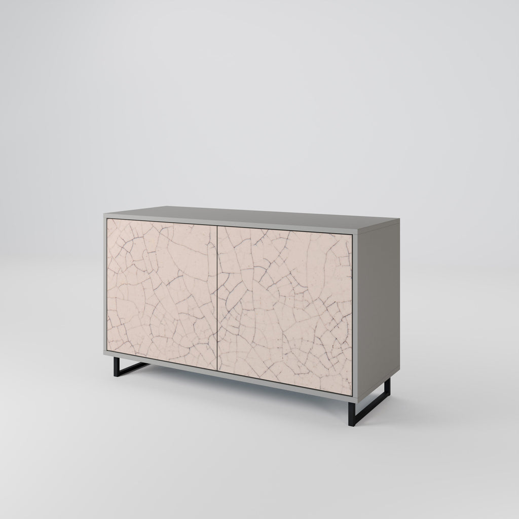 Μπουφές 2 θυρών CERAMIC TEXTURE σε γκρι φινίρισμα
