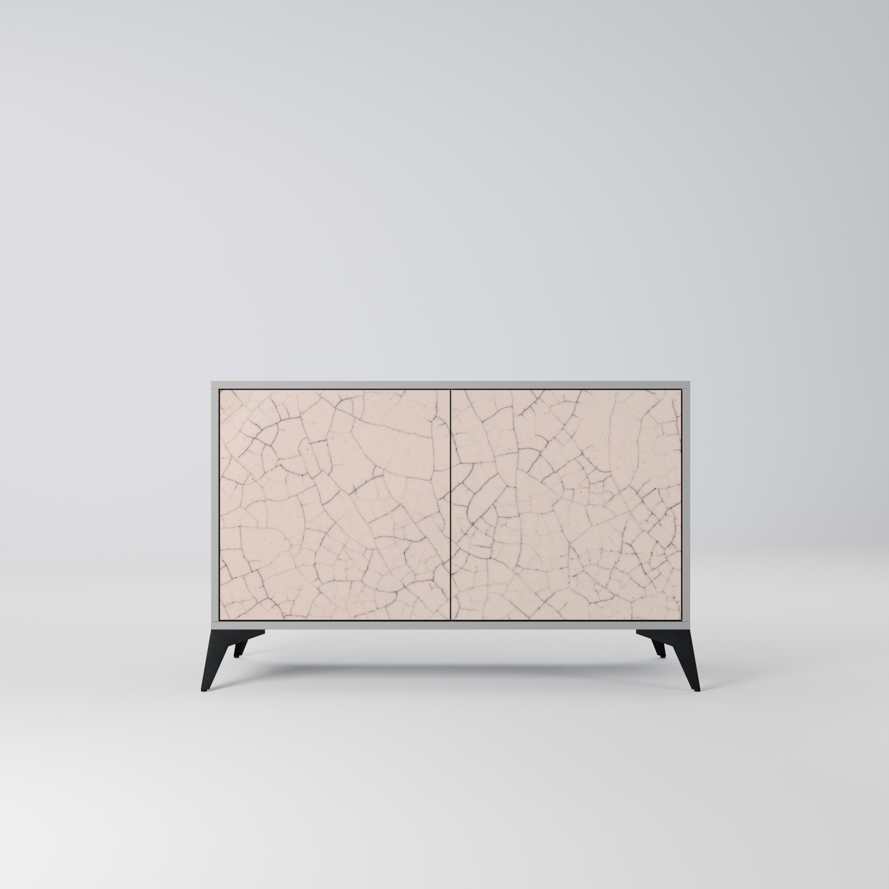 Μπουφές 2 θυρών CERAMIC TEXTURE σε γκρι φινίρισμα