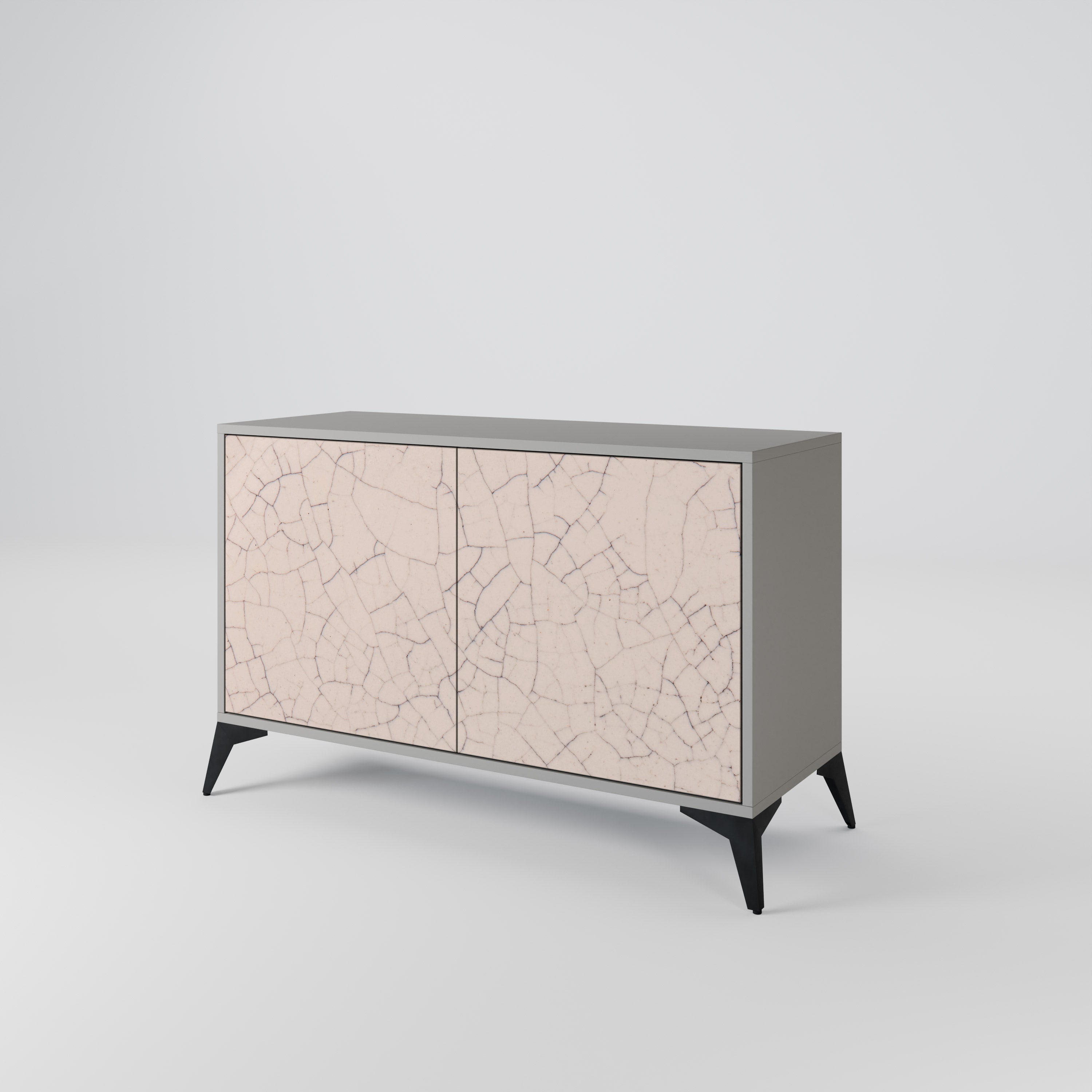 Μπουφές 2 θυρών CERAMIC TEXTURE σε γκρι φινίρισμα