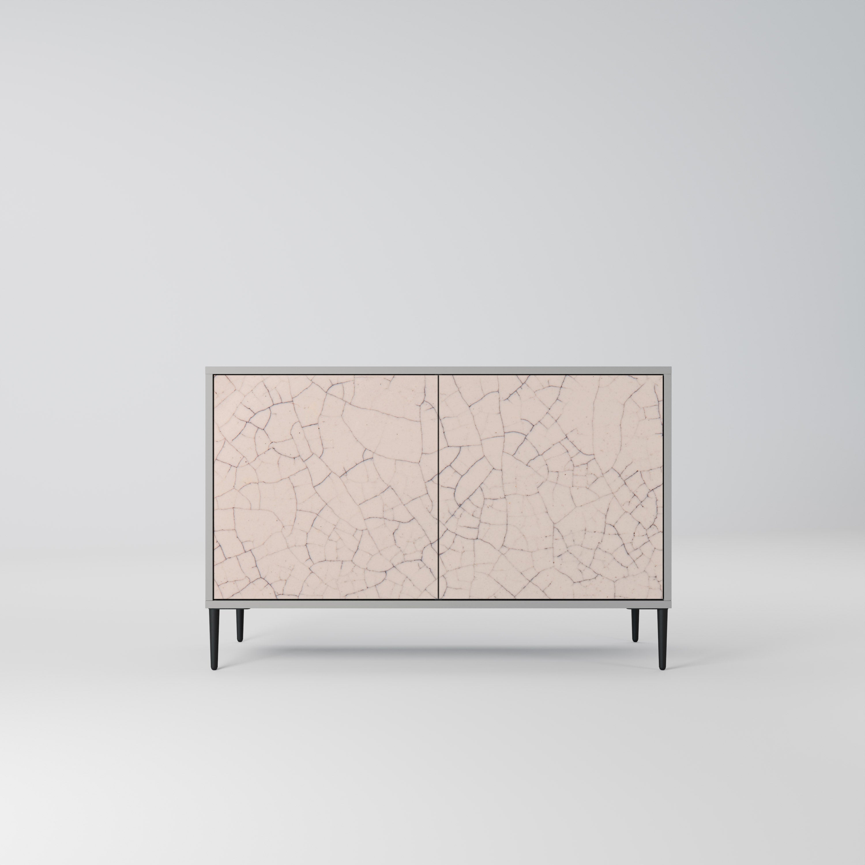 Μπουφές 2 θυρών CERAMIC TEXTURE σε γκρι φινίρισμα