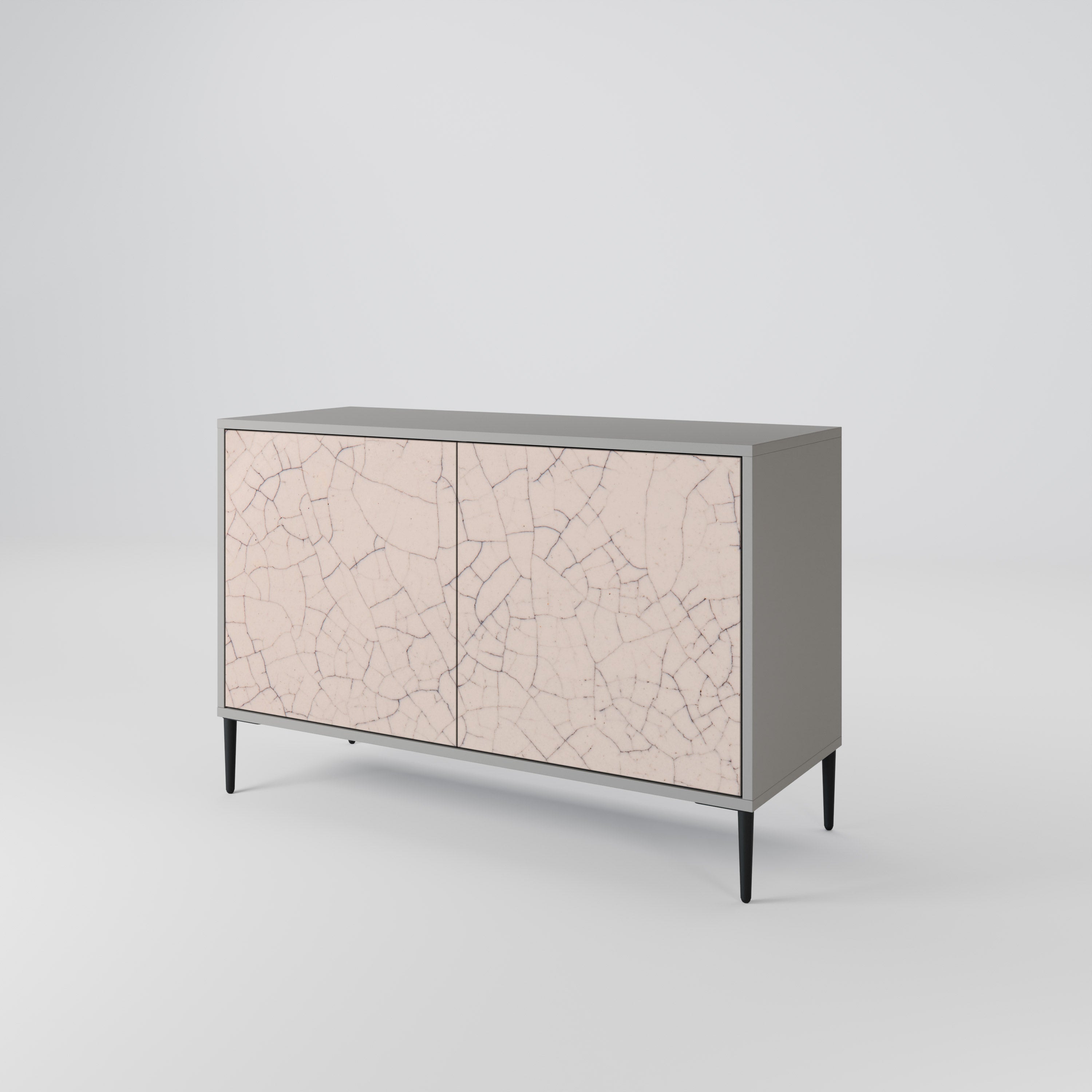Μπουφές 2 θυρών CERAMIC TEXTURE σε γκρι φινίρισμα