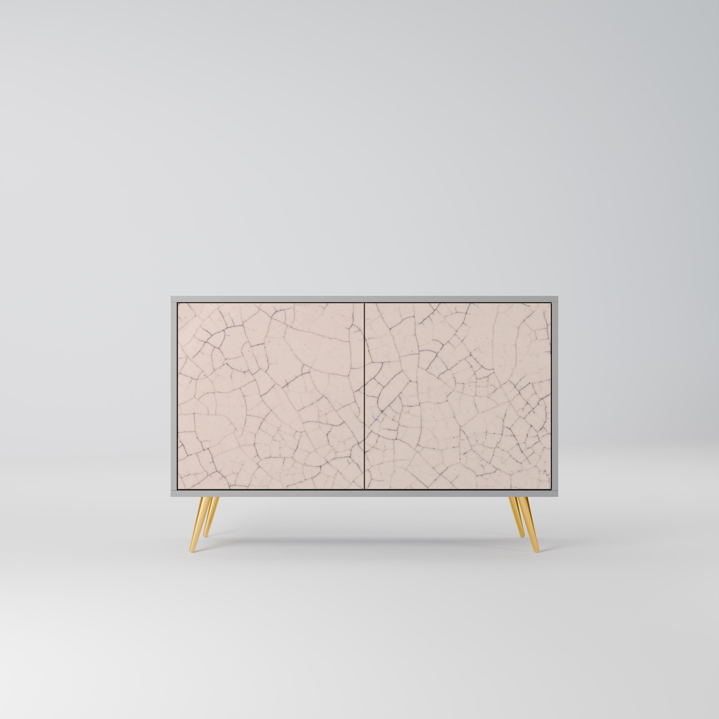 Μπουφές 2 θυρών CERAMIC TEXTURE σε γκρι φινίρισμα