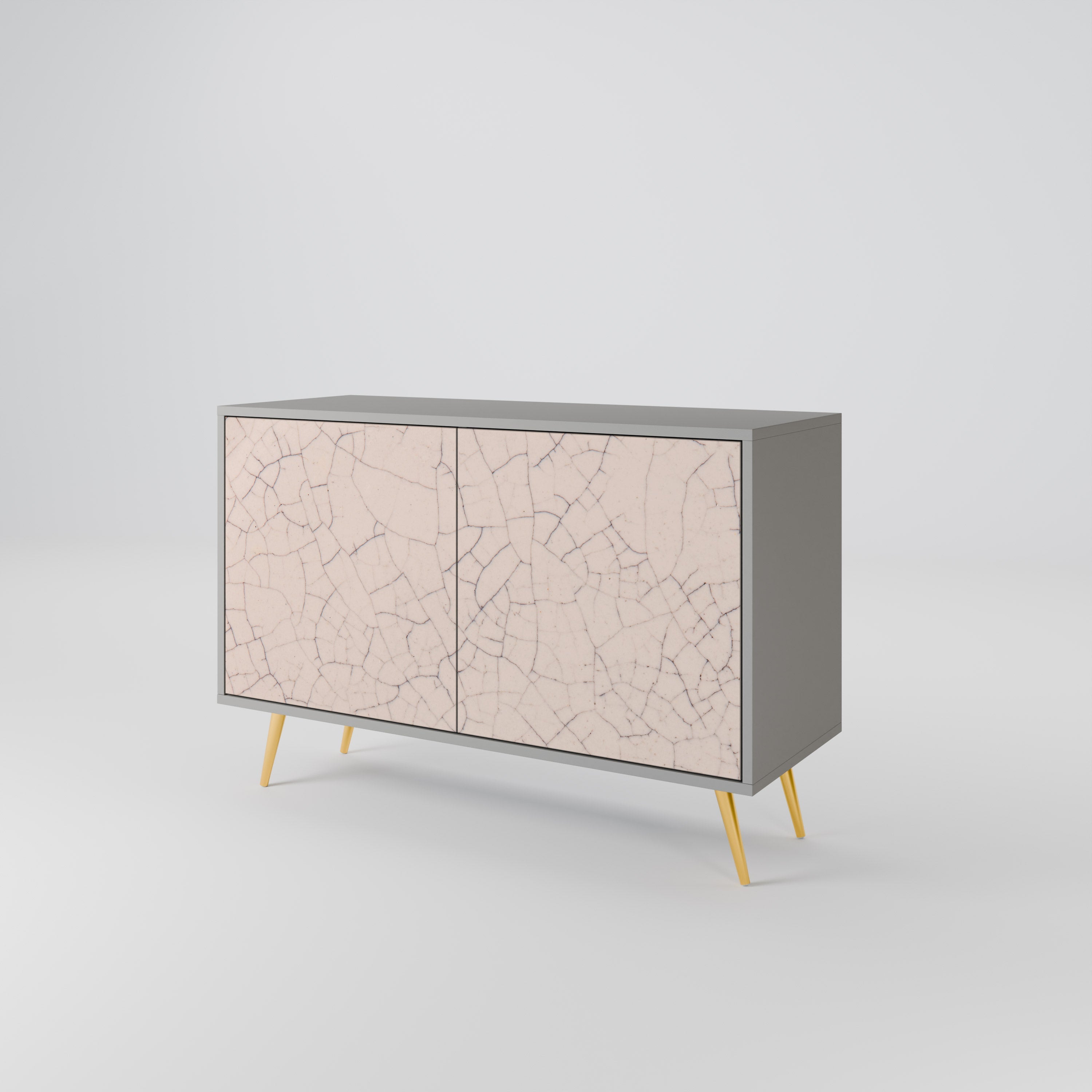Μπουφές 2 θυρών CERAMIC TEXTURE σε γκρι φινίρισμα