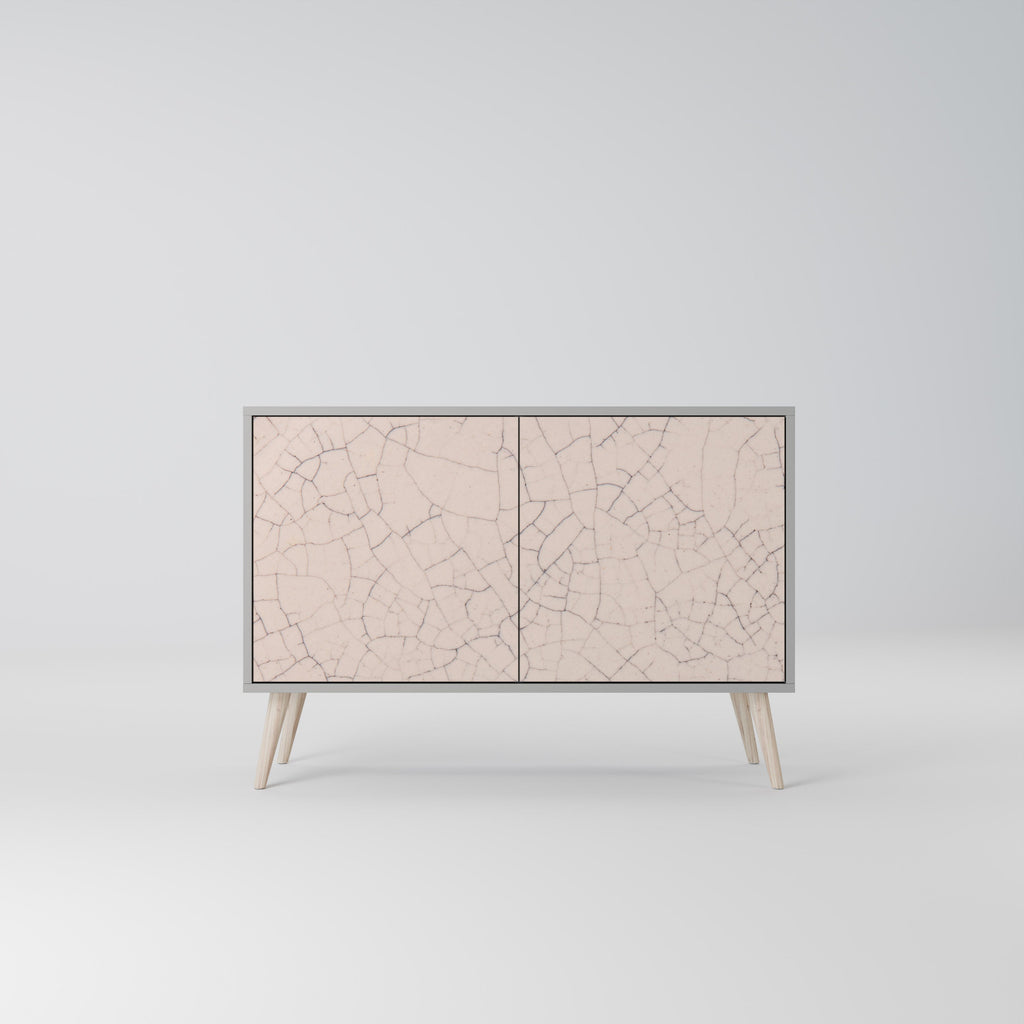 Μπουφές 2 θυρών CERAMIC TEXTURE σε γκρι φινίρισμα