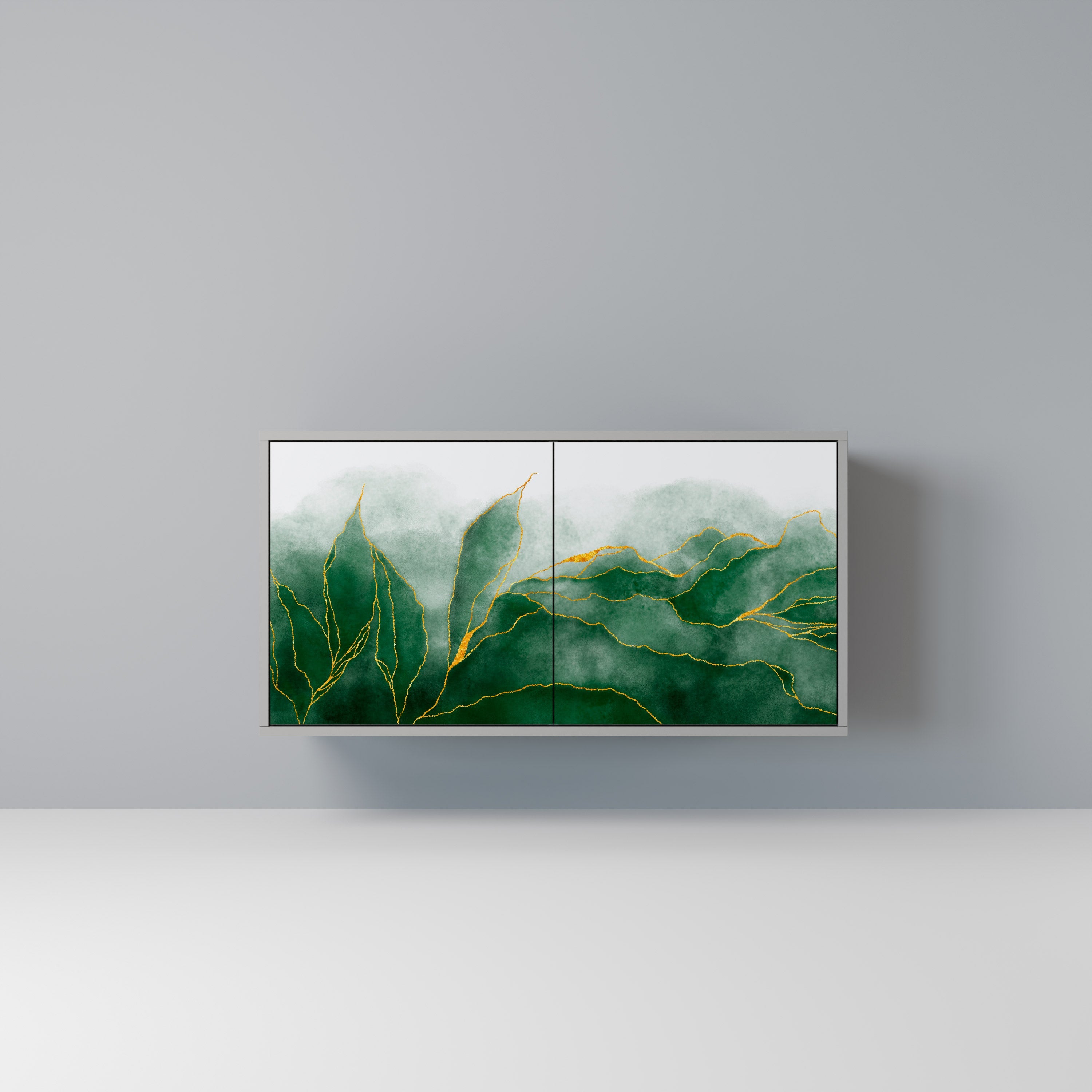 Μπουφές EXPENSIVE NATURE με 2 πόρτες σε γκρι φινίρισμα