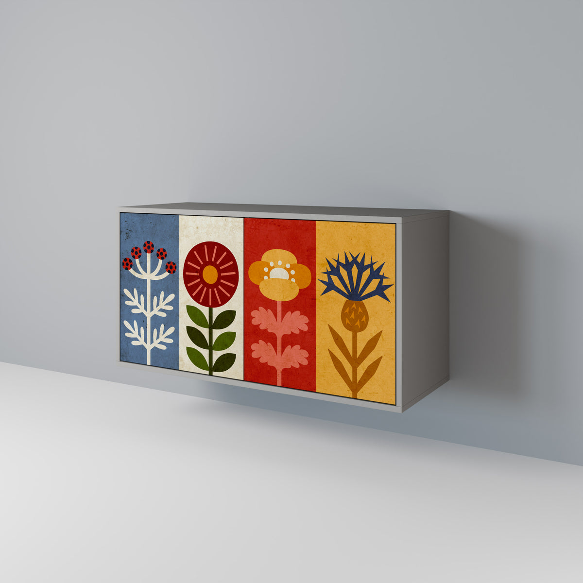 SCANDIC FLOWERET Μπουφές 2-θυρών