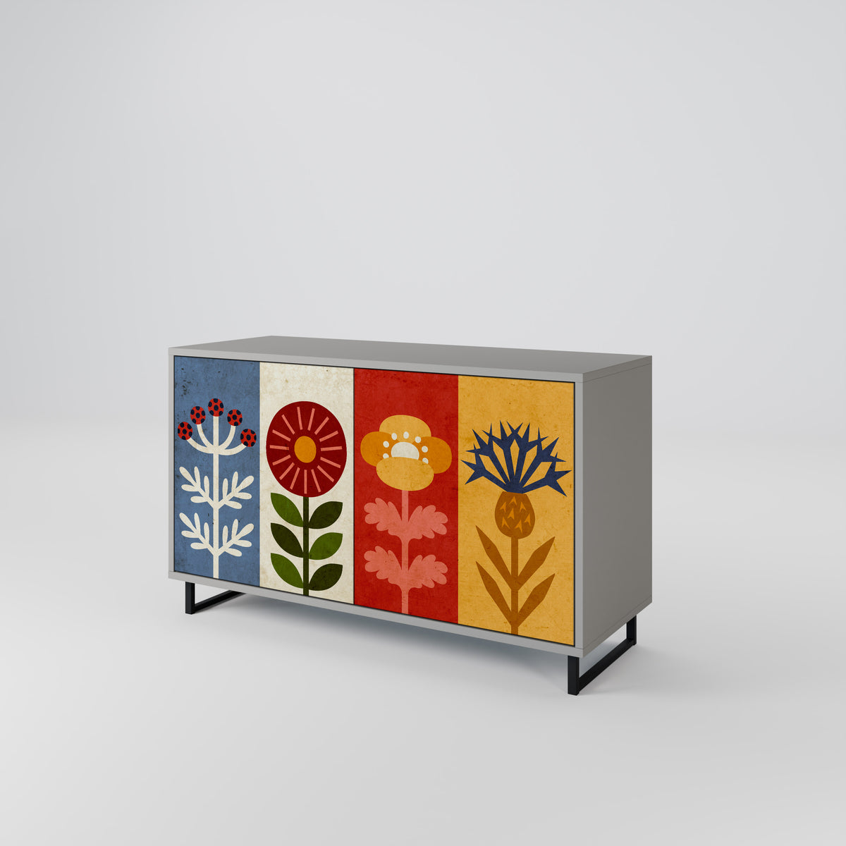 SCANDIC FLOWERET Μπουφές 2-θυρών