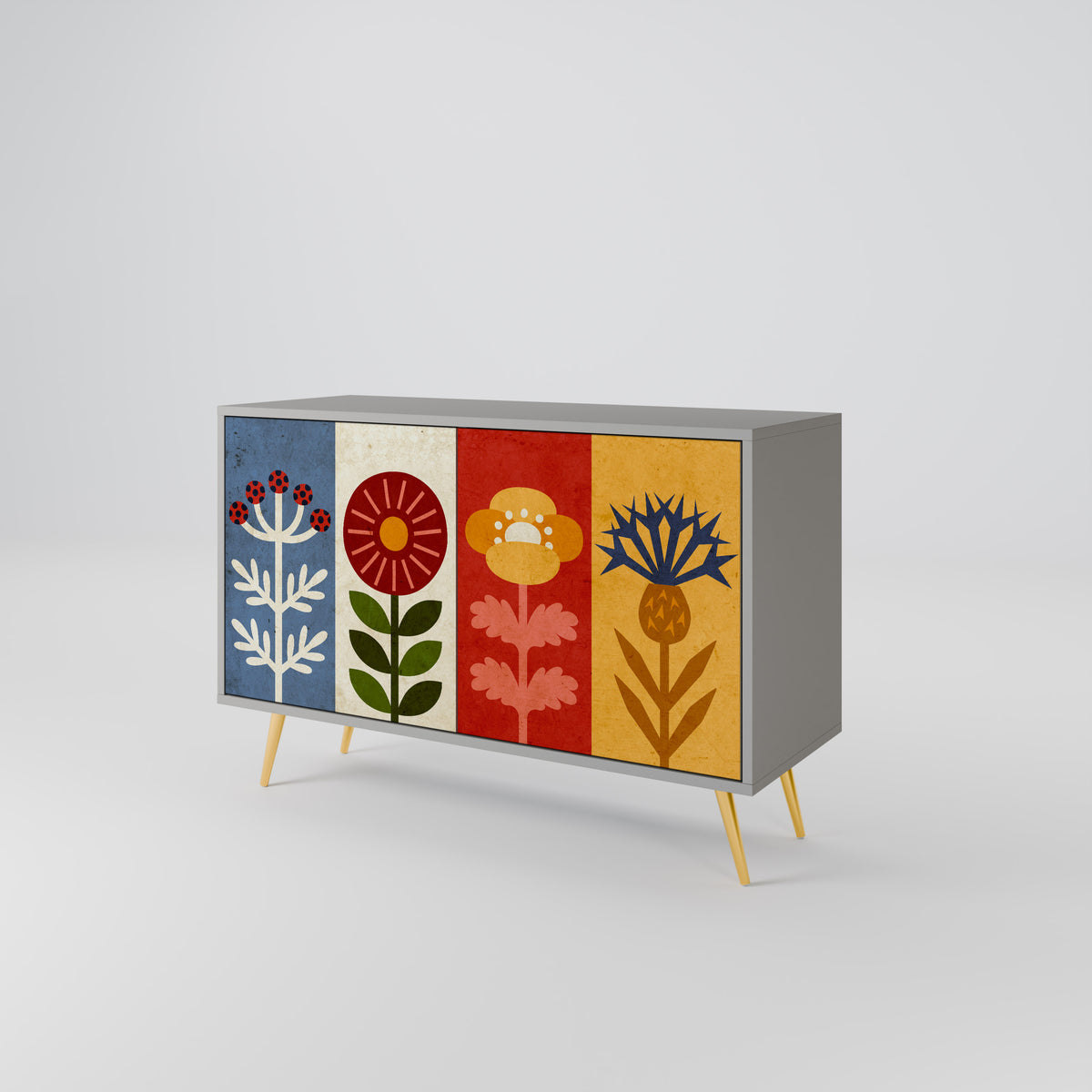 SCANDIC FLOWERET Μπουφές 2-θυρών