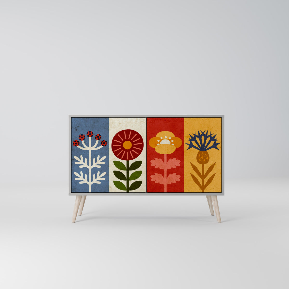 SCANDIC FLOWERET Μπουφές 2-θυρών