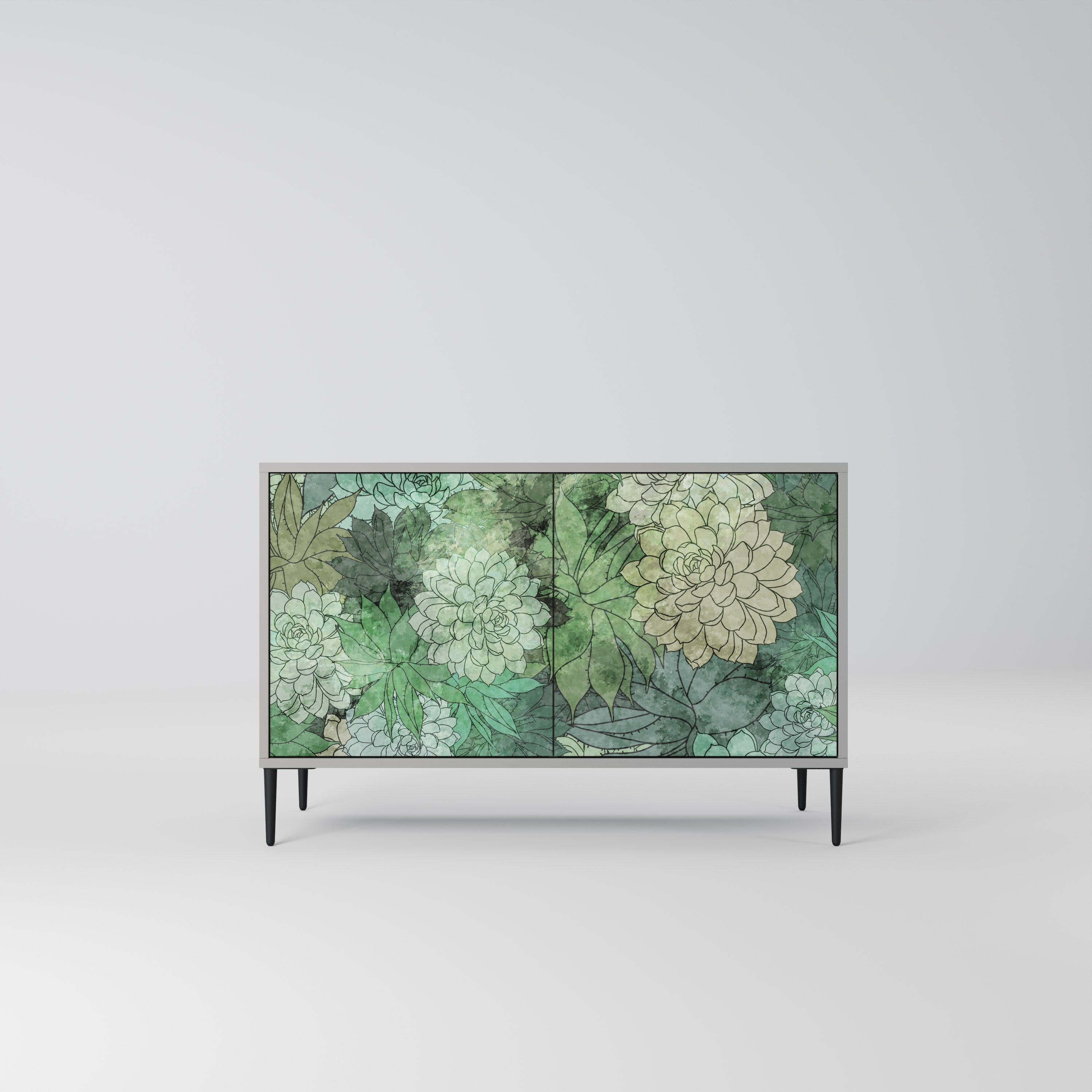 Μπουφές SUCCULENT CLUSTER με 2 πόρτες σε γκρι φινίρισμα