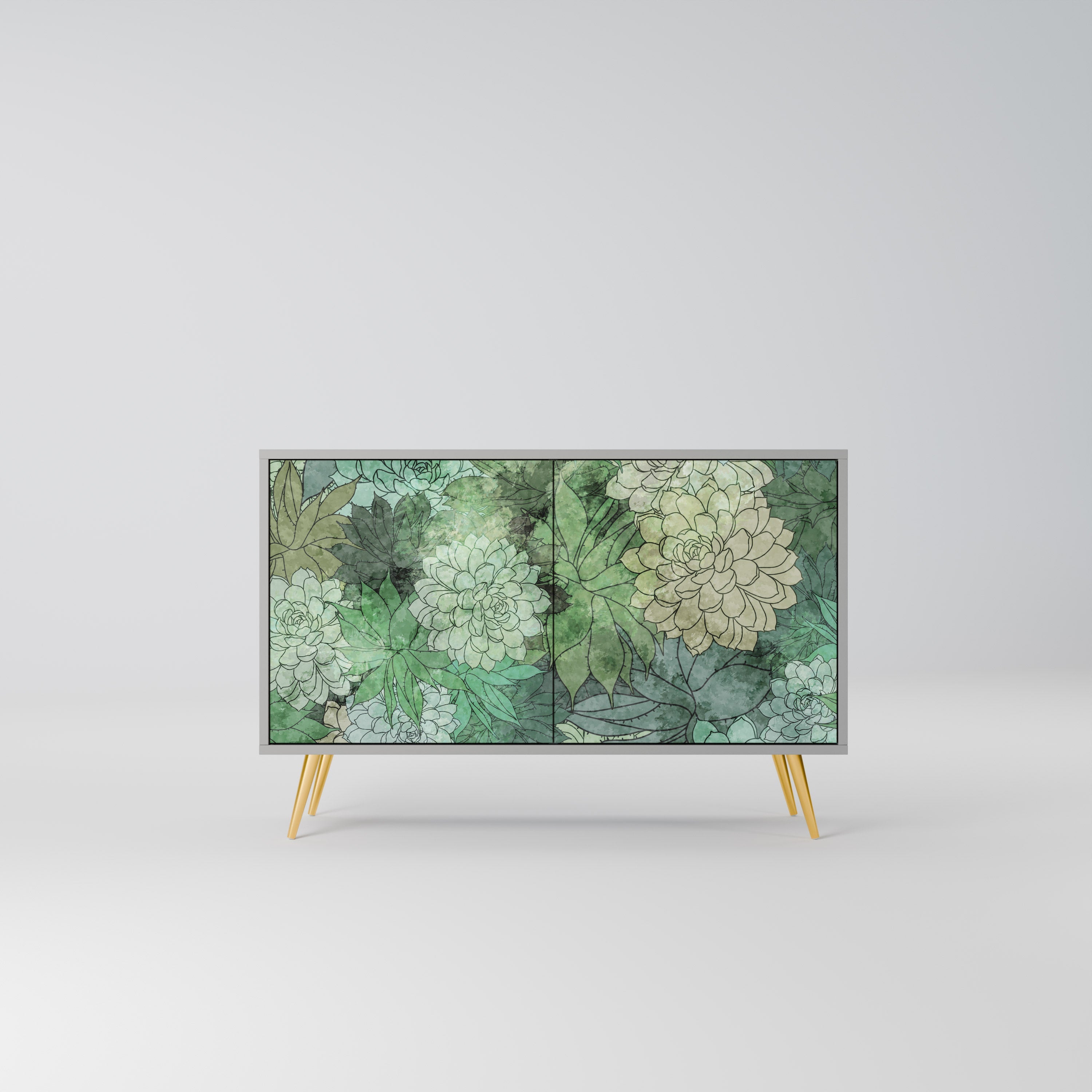 Μπουφές SUCCULENT CLUSTER με 2 πόρτες σε γκρι φινίρισμα