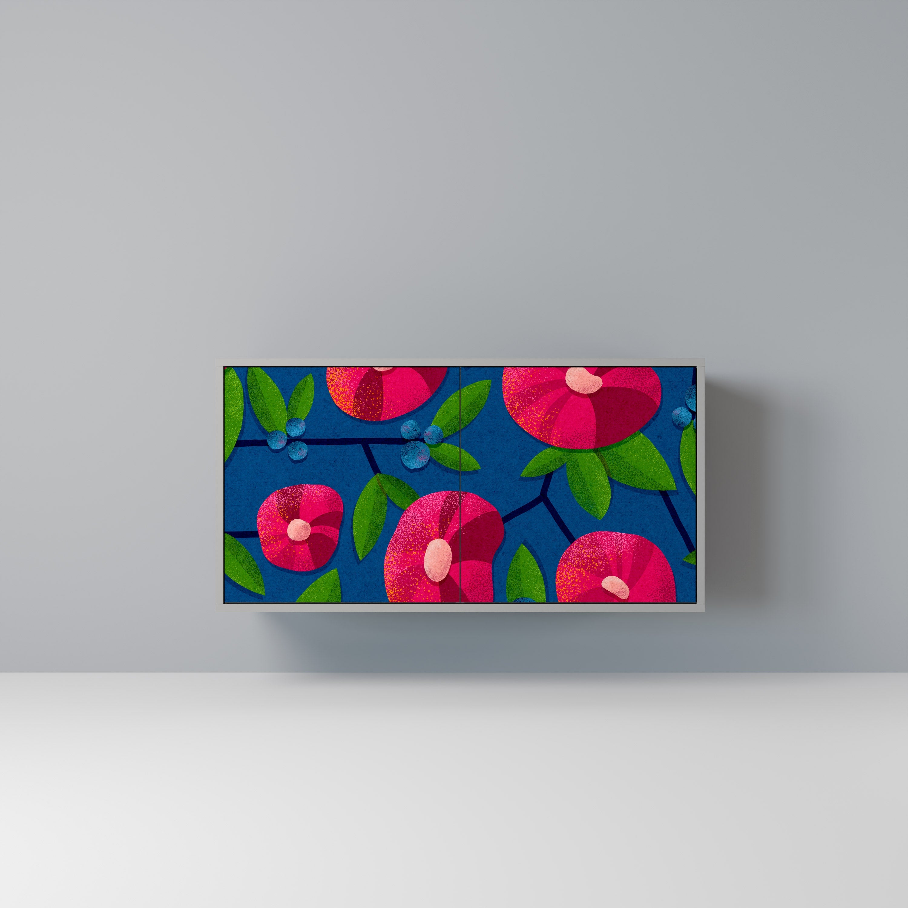 SPRING THOUGHTS Μπουφές 2 Πόρτων σε Γκρι Φινίρισμα