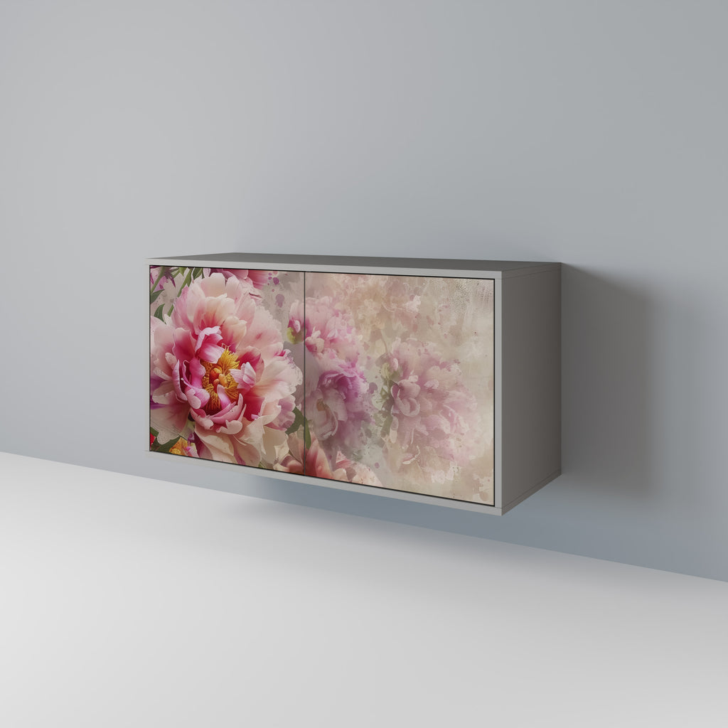 PEONY WHISPER 2-Door Sideboard in Grey Finish