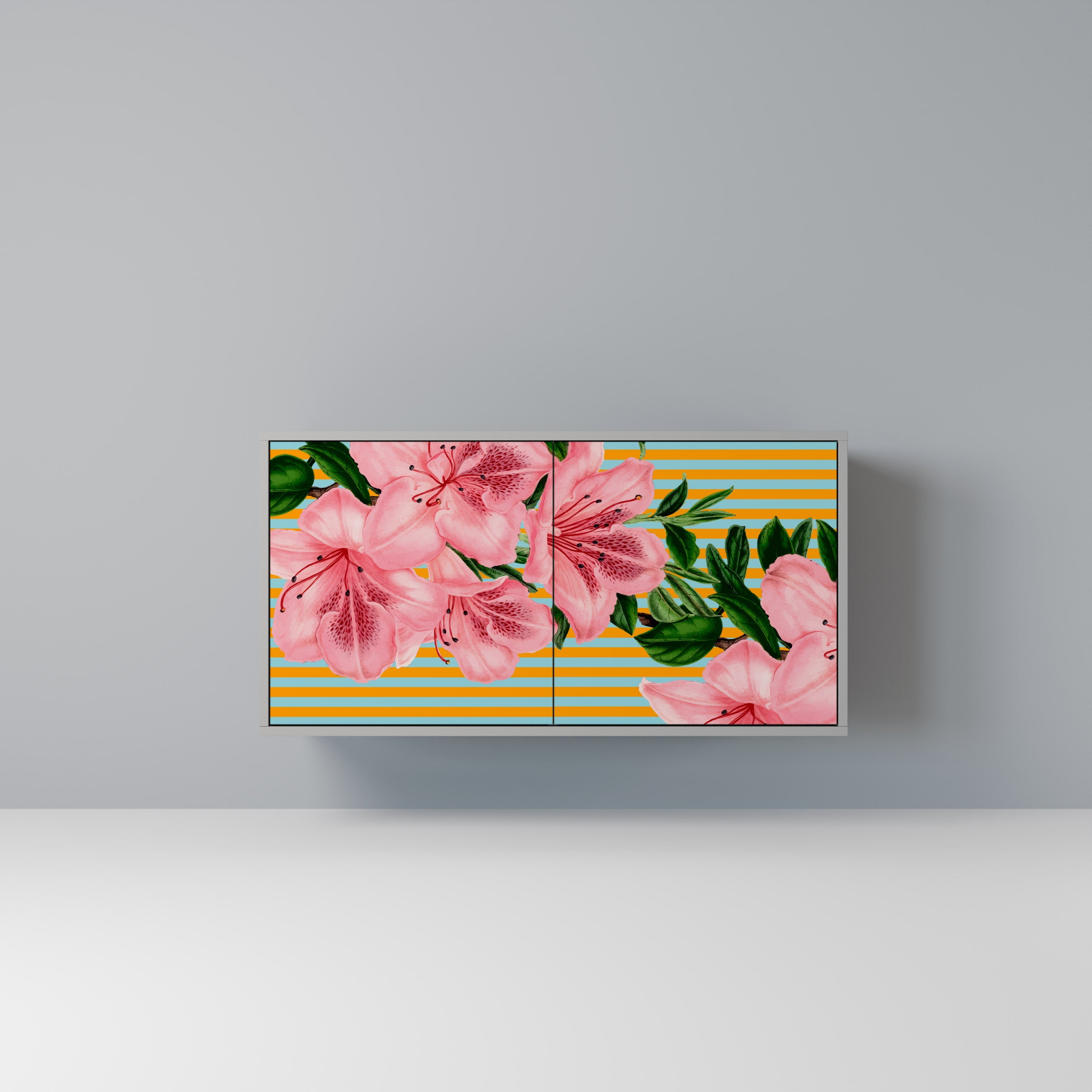 Μπουφές FRAGILE BEAUTY 2 θυρών σε γκρι φινίρισμα