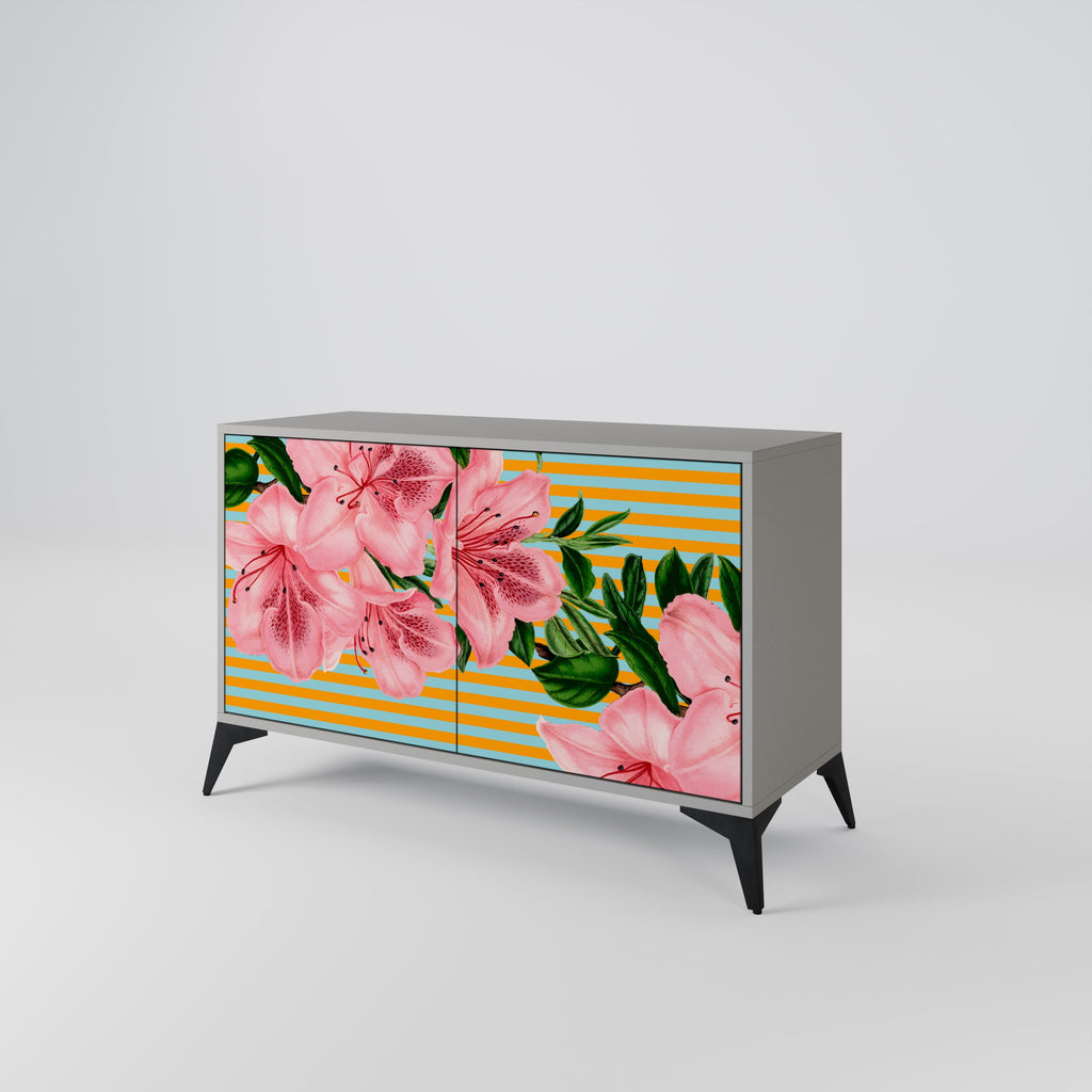FRAGILE BEAUTY 2-Door Sideboard in Grey Finish