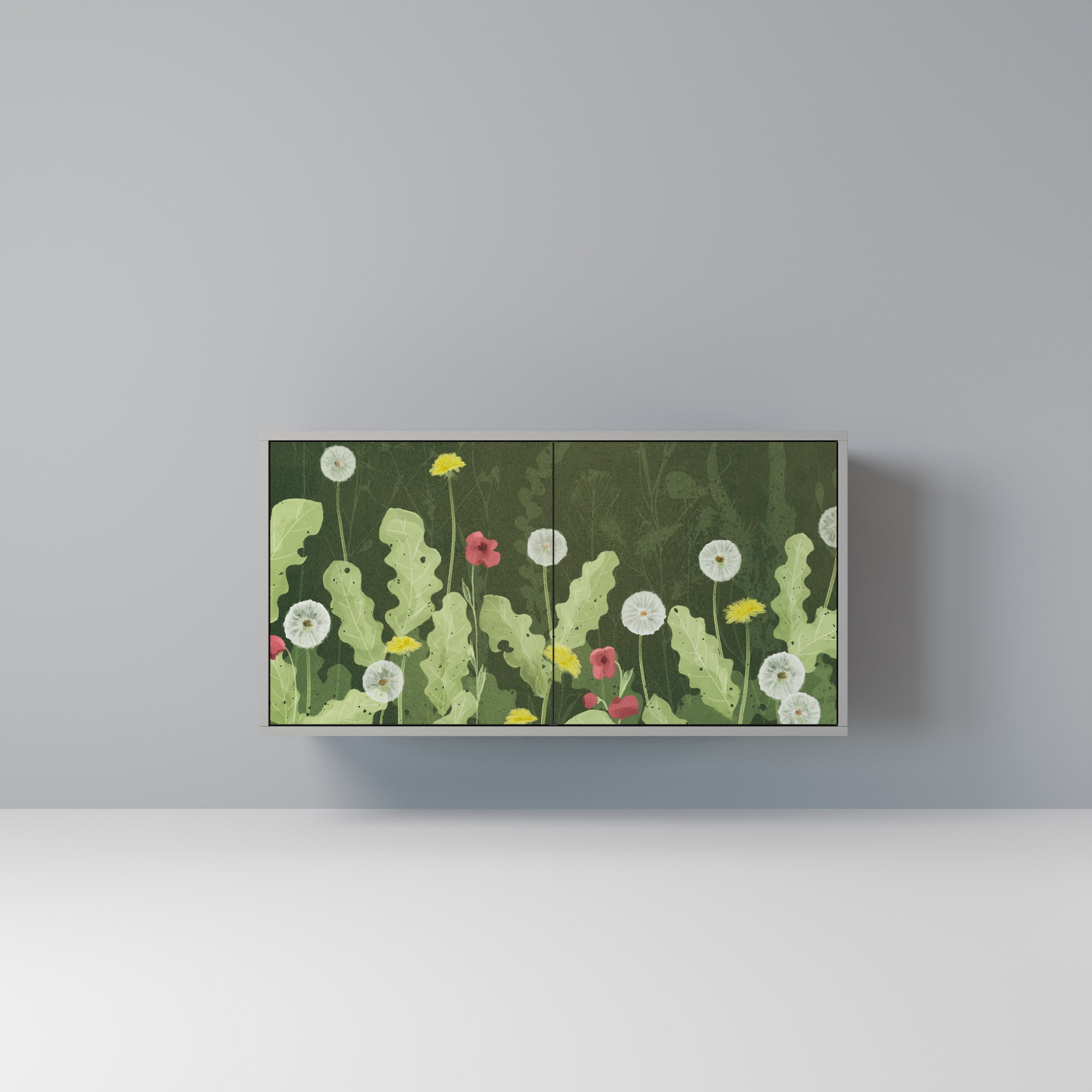 Μπουφές DANDELION AMUSE με 2 πόρτες σε γκρι φινίρισμα