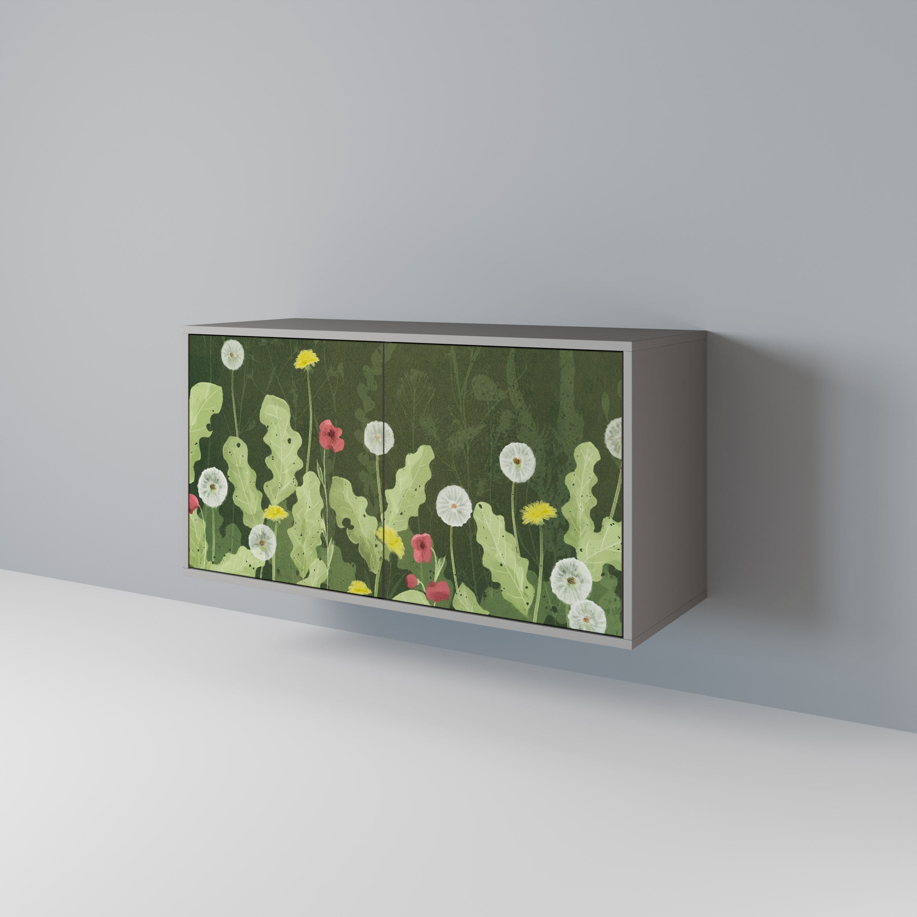 Μπουφές DANDELION AMUSE με 2 πόρτες σε γκρι φινίρισμα