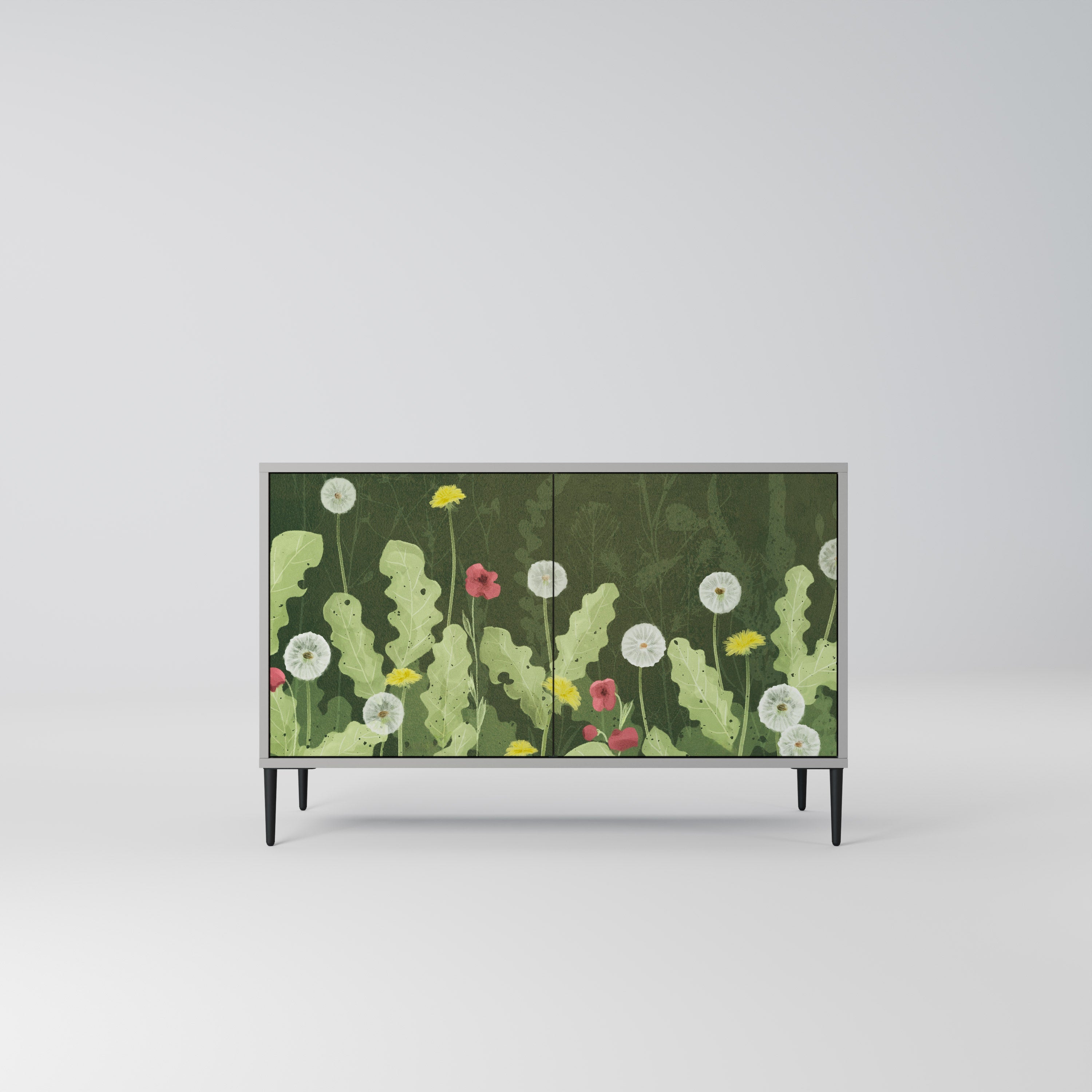 Μπουφές DANDELION AMUSE με 2 πόρτες σε γκρι φινίρισμα