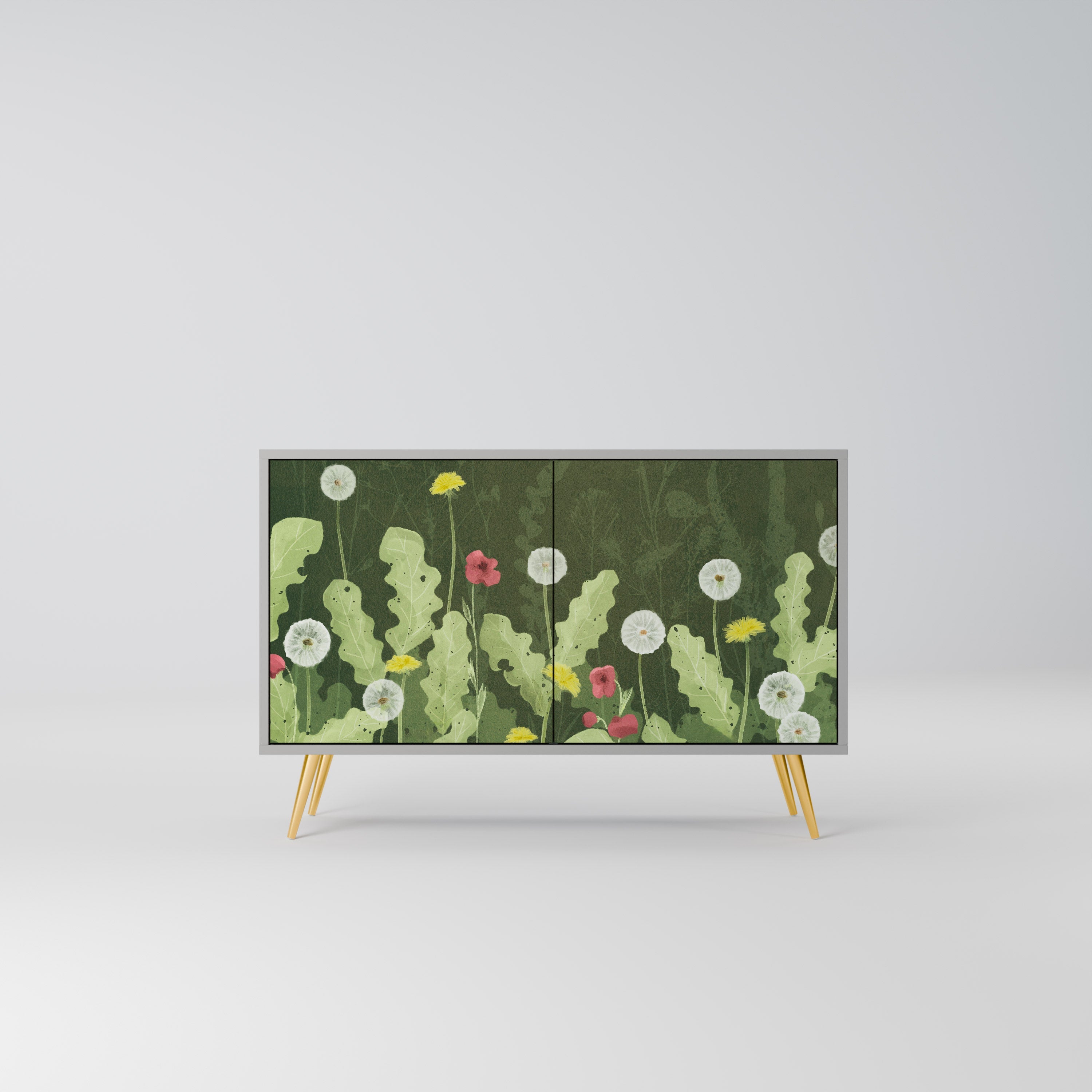 Μπουφές DANDELION AMUSE με 2 πόρτες σε γκρι φινίρισμα