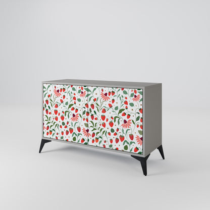 FLOWERS AND STRAWBERRIES Μπουφές 2-θυρών