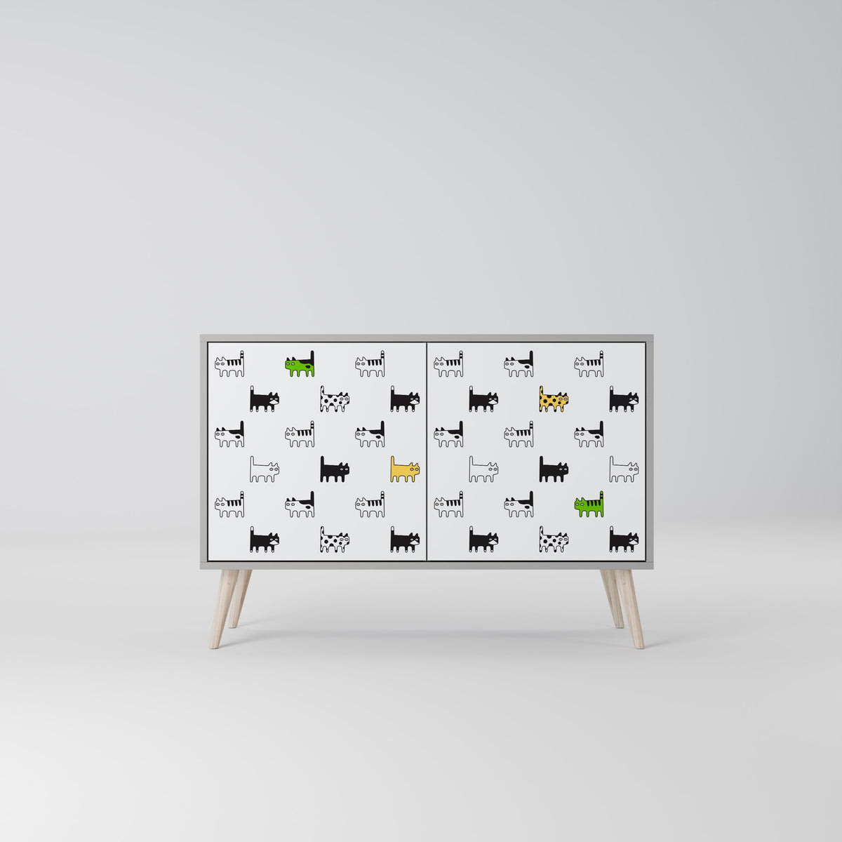 CATS COMPILATION Μπουφές 2-θυρών