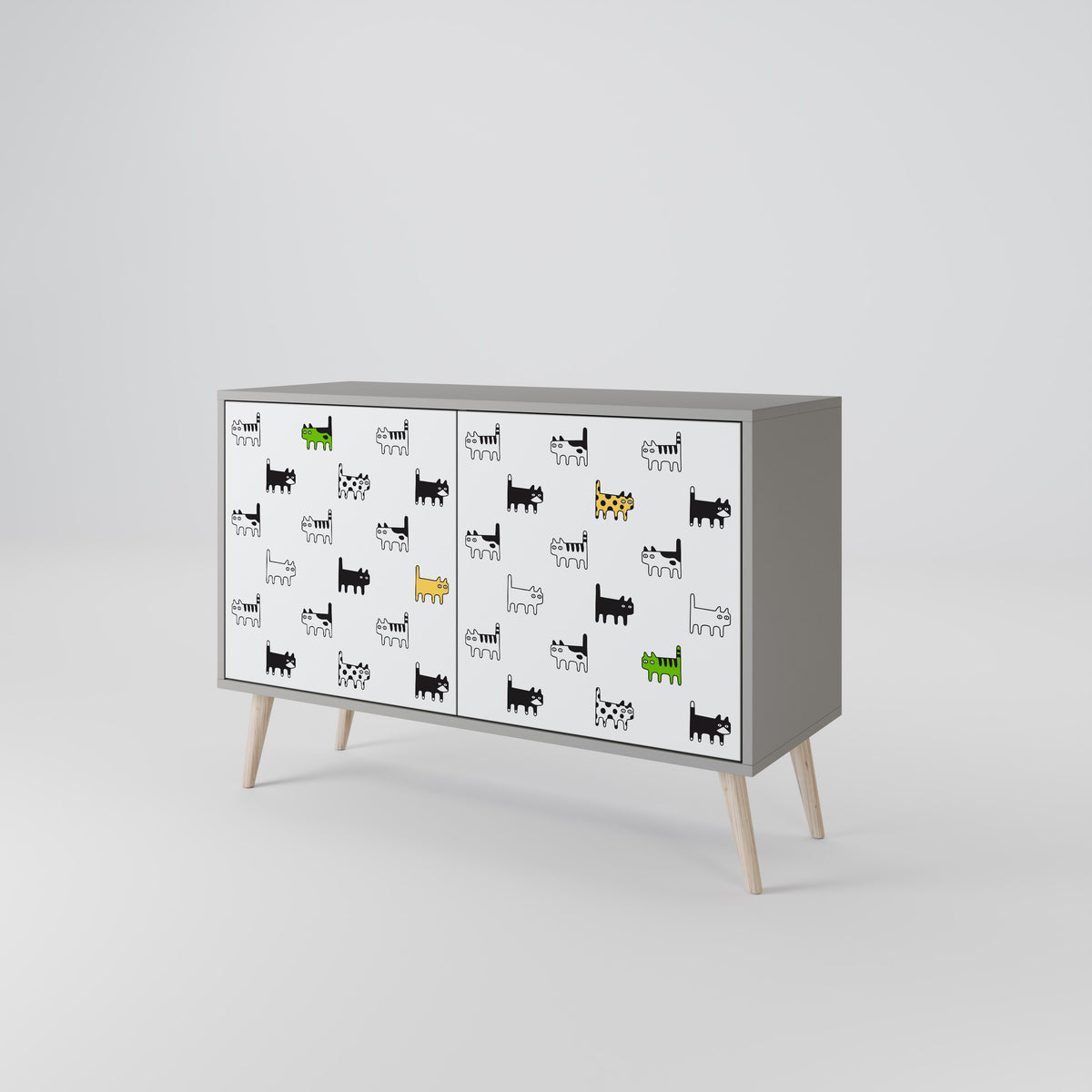 CATS COMPILATION Μπουφές 2-θυρών