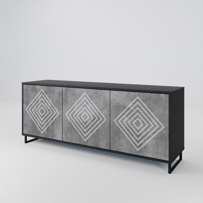 POLYGONAL ARTISTRY Μπουφές 3-θυρών