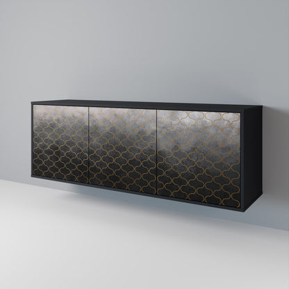 TESSELATED GRAYISH 3-Door Sideboard