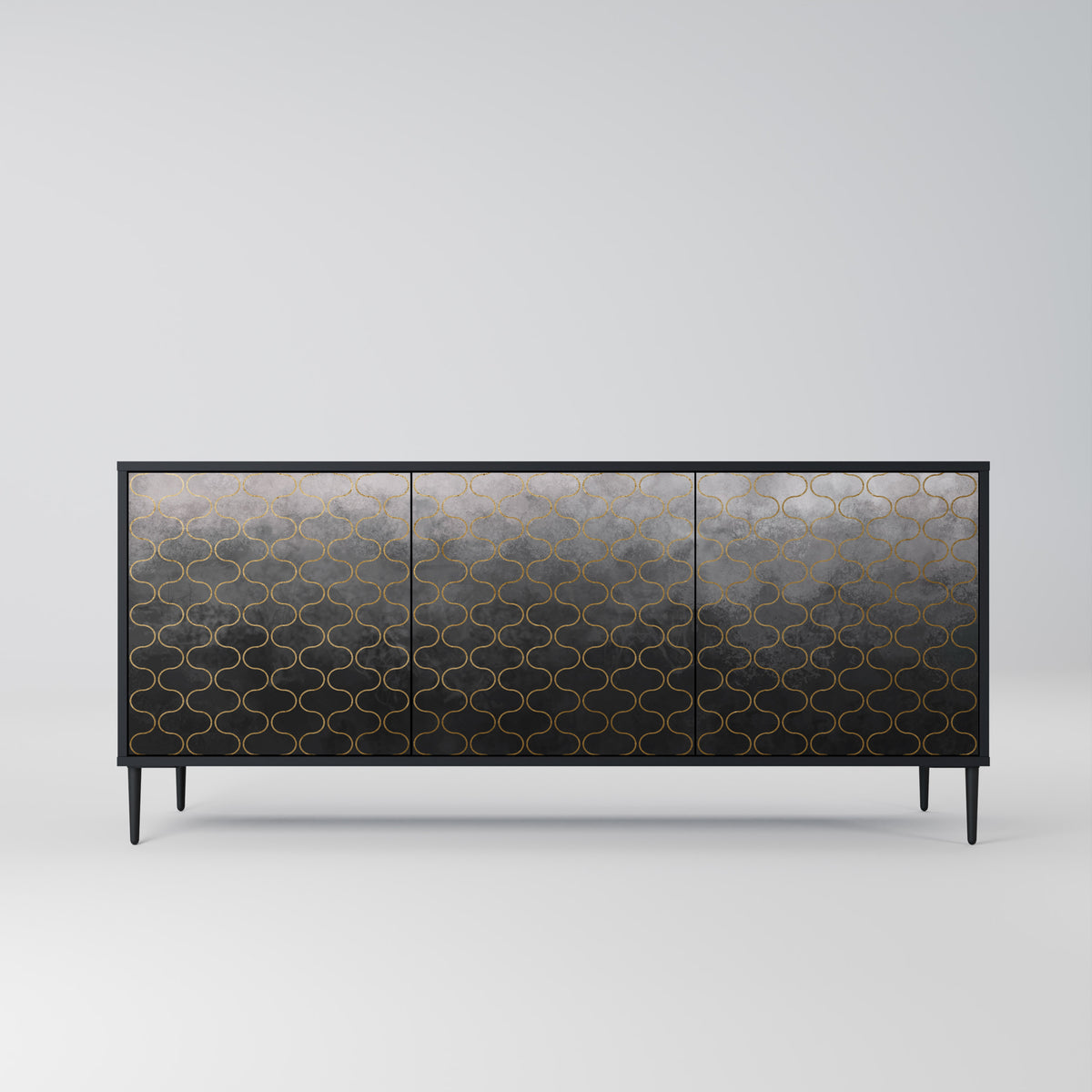 TESSELATED GRAYISH 3-Door Sideboard